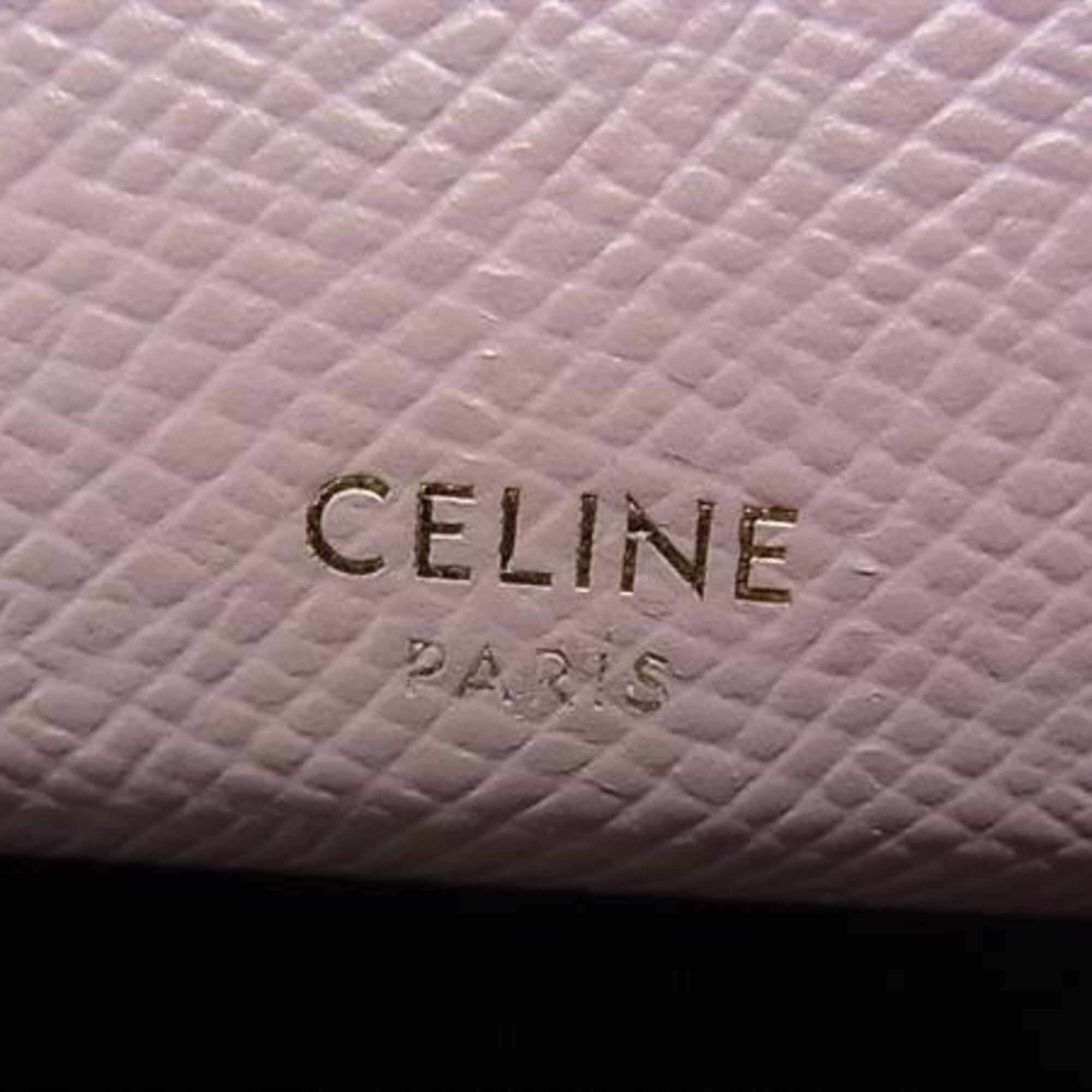 Celine Pink Leather Long Wallet (Bi-Fold) (Pre-Owned)