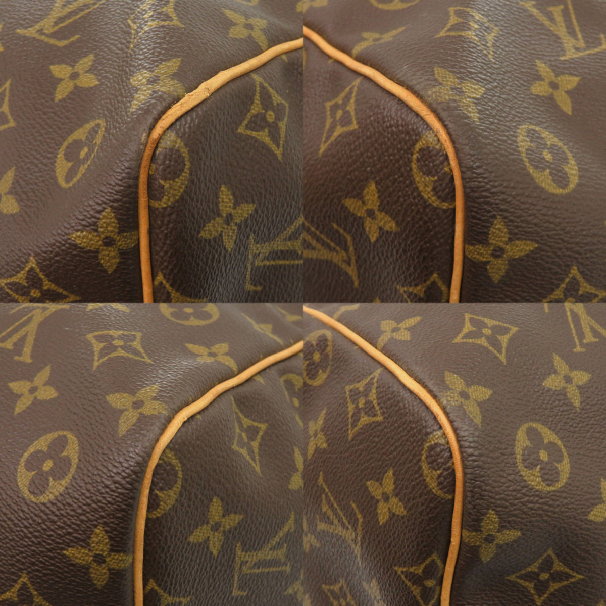 Louis Vuitton Brown Monogram Canvas Boston Bag (Pre-Owned)