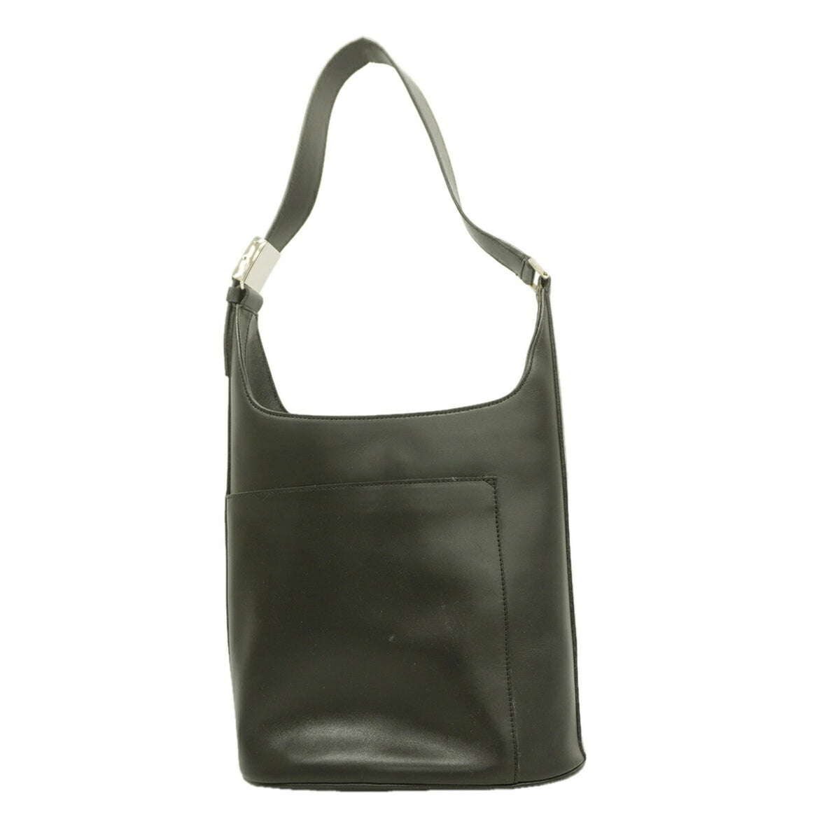 Salvatore Ferragamo Black Leather Shoulder Bag (Pre-Owned)