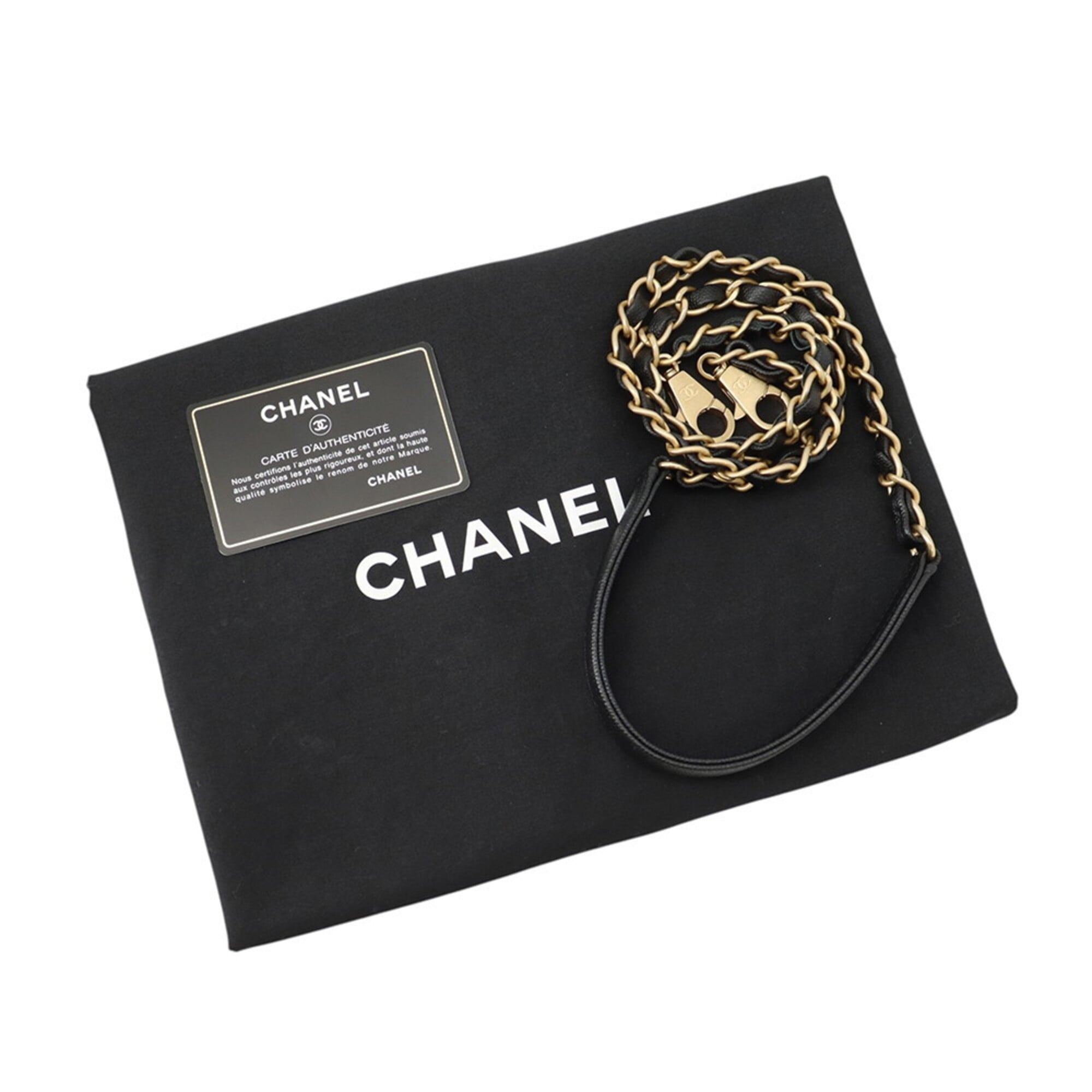 Chanel Black Grained Calfskin Handbag (Pre-Owned)