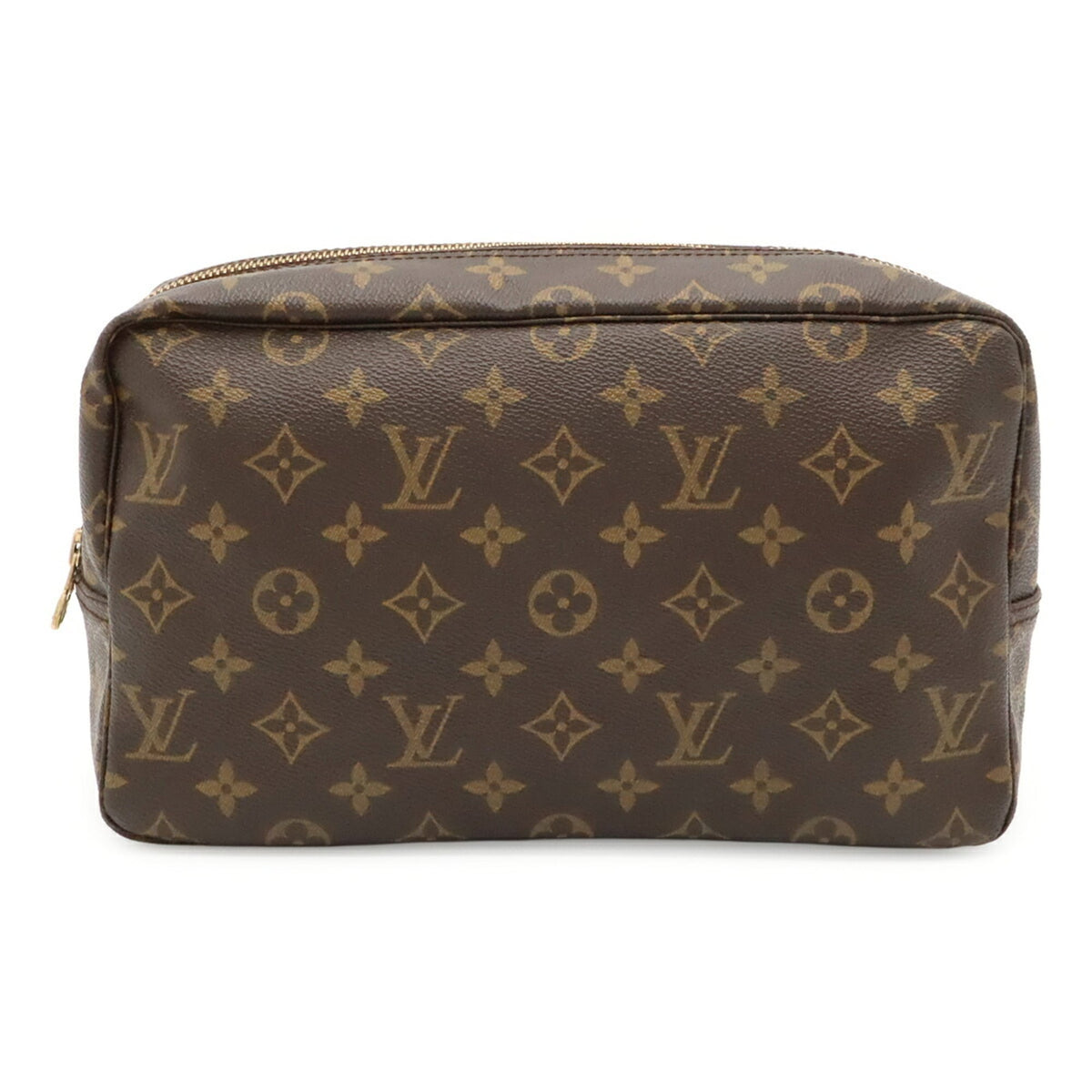 Louis Vuitton Brown Monogram Canvas Clutch Bag Pouch (Pre-Owned)