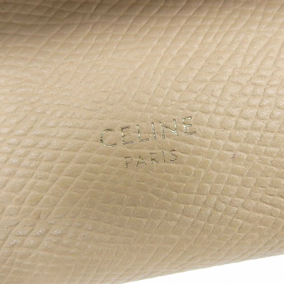 Celine Beige Leather Wallet (Tri-Fold) (Pre-Owned)
