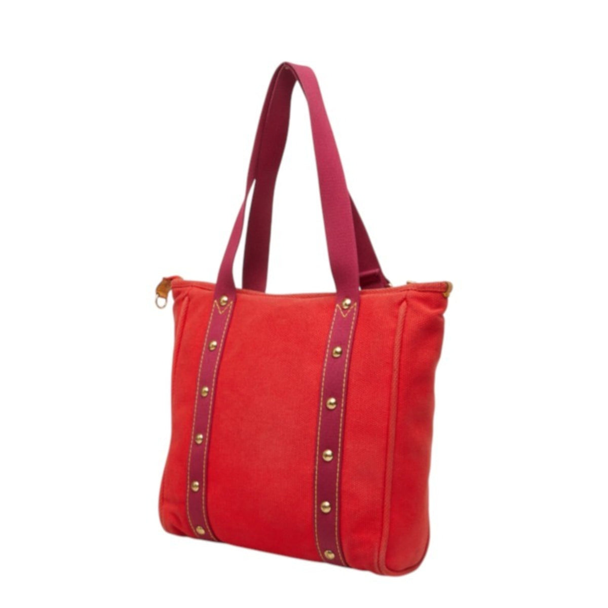 Louis Vuitton Antigua Red Color Rouge Canvas Shoulder Bag Tote Bag (Pre-Owned)