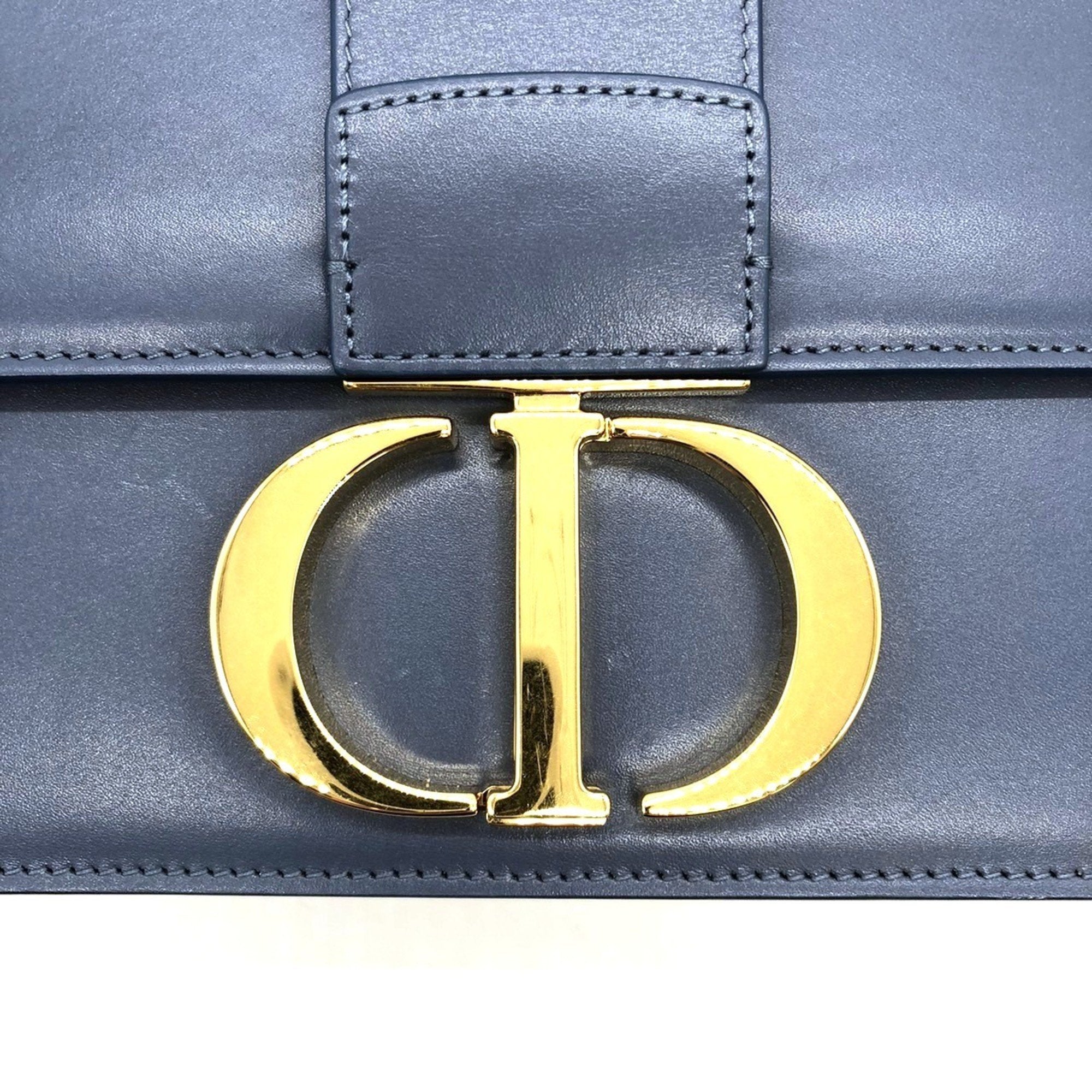 Christian Dior Blue Leather Shoulder Bag (Pre-Owned)