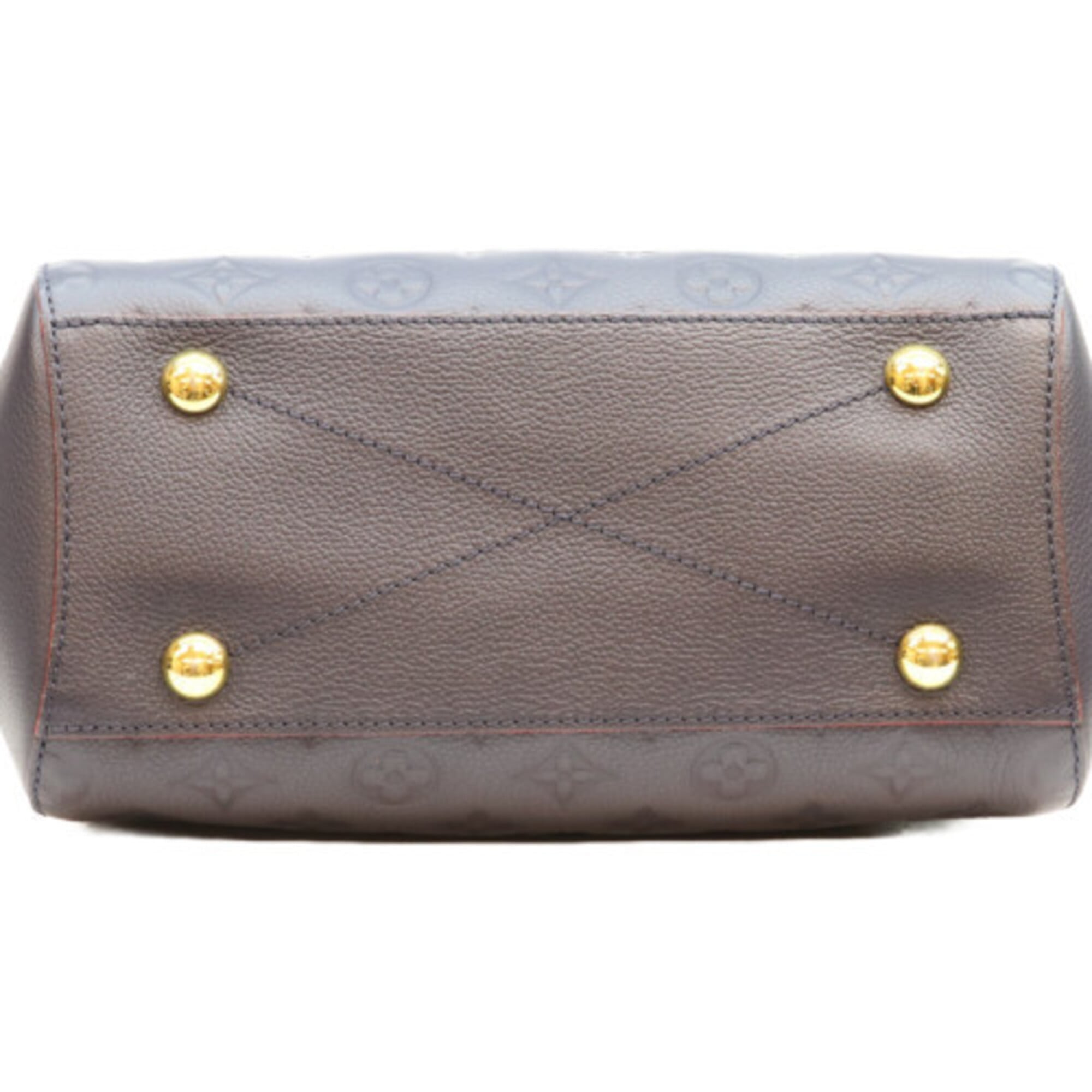 Louis Vuitton Navy Red Color Monogram Empreinte Shoulder Bag (Pre-Owned)