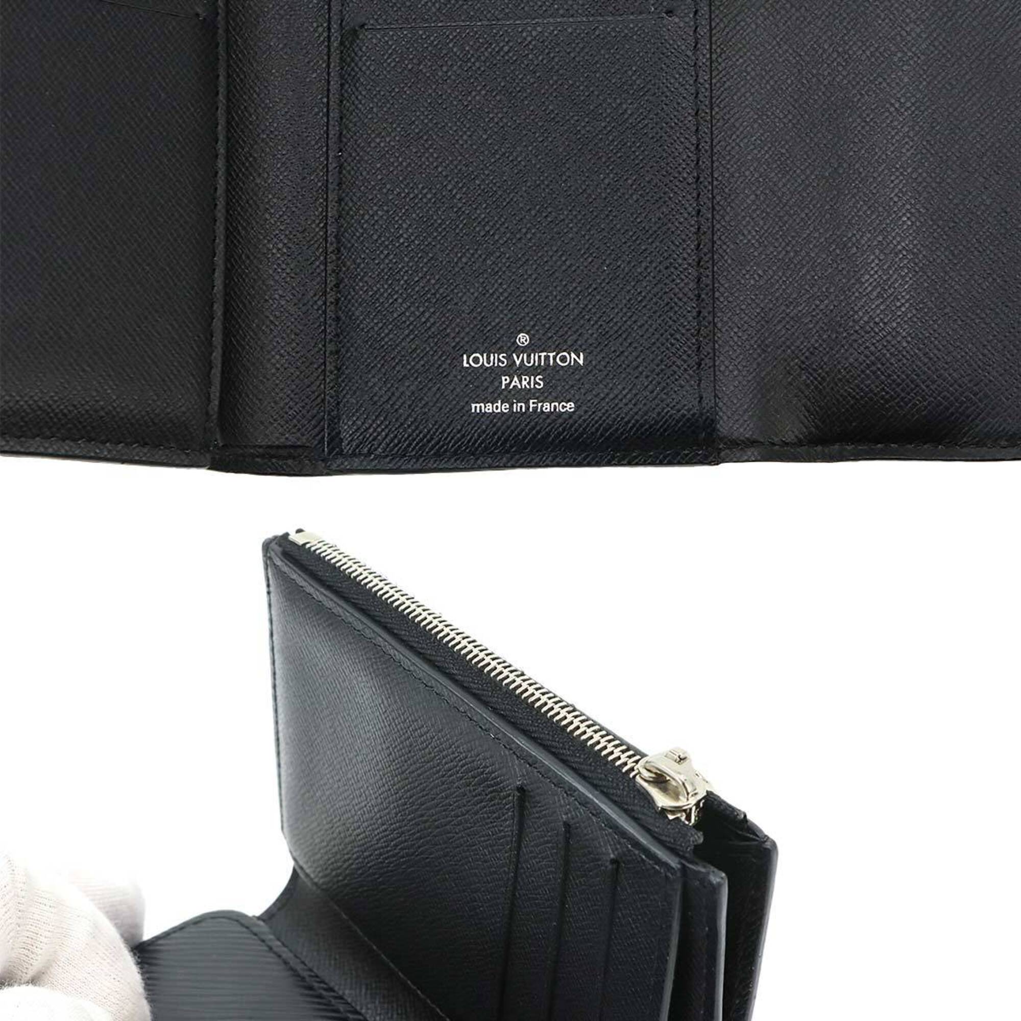 Louis Vuitton Noir Epi Leather Wallet (Tri-Fold) (Pre-Owned)