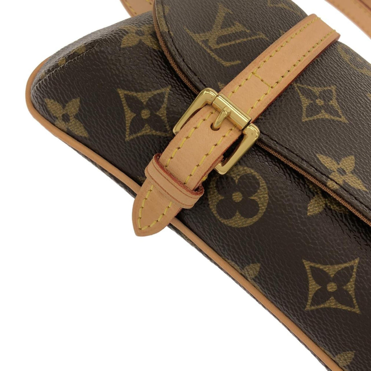 Louis Vuitton Marron Coated Canvas Fanny Pack Pochette (Pre-Owned)