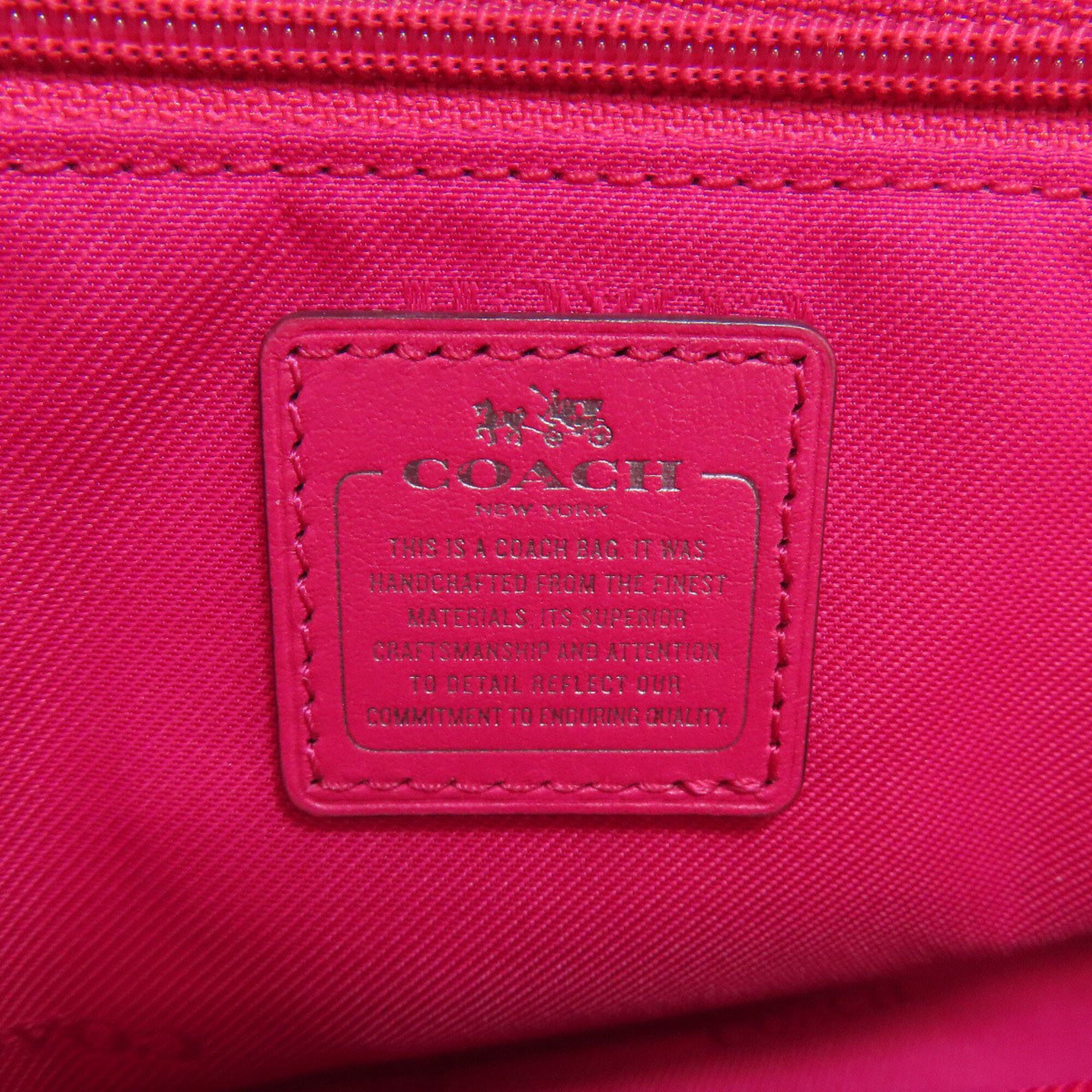 Coach Pink Leather Handbag (Pre-Owned)