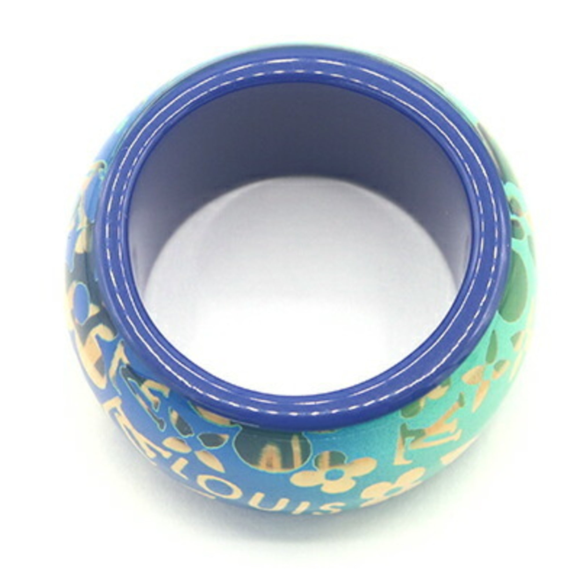 Louis Vuitton Blue Resin Band Ring (Pre-Owned)