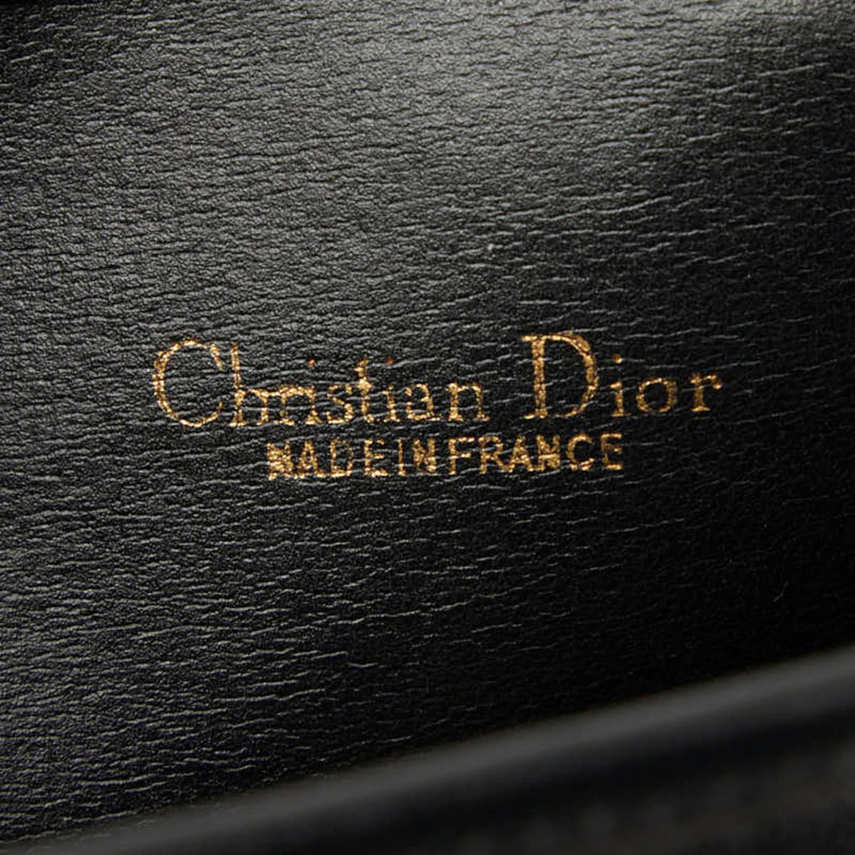 Christian Dior Black Leather Handbag Shoulder Bag (Pre-Owned)