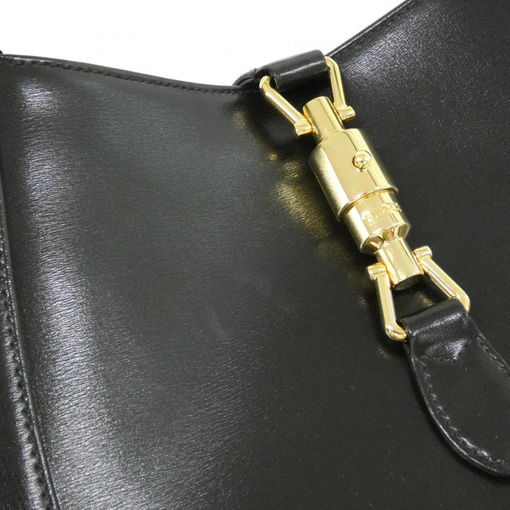 Gucci Black Leather Shoulder Bag (Pre-Owned)