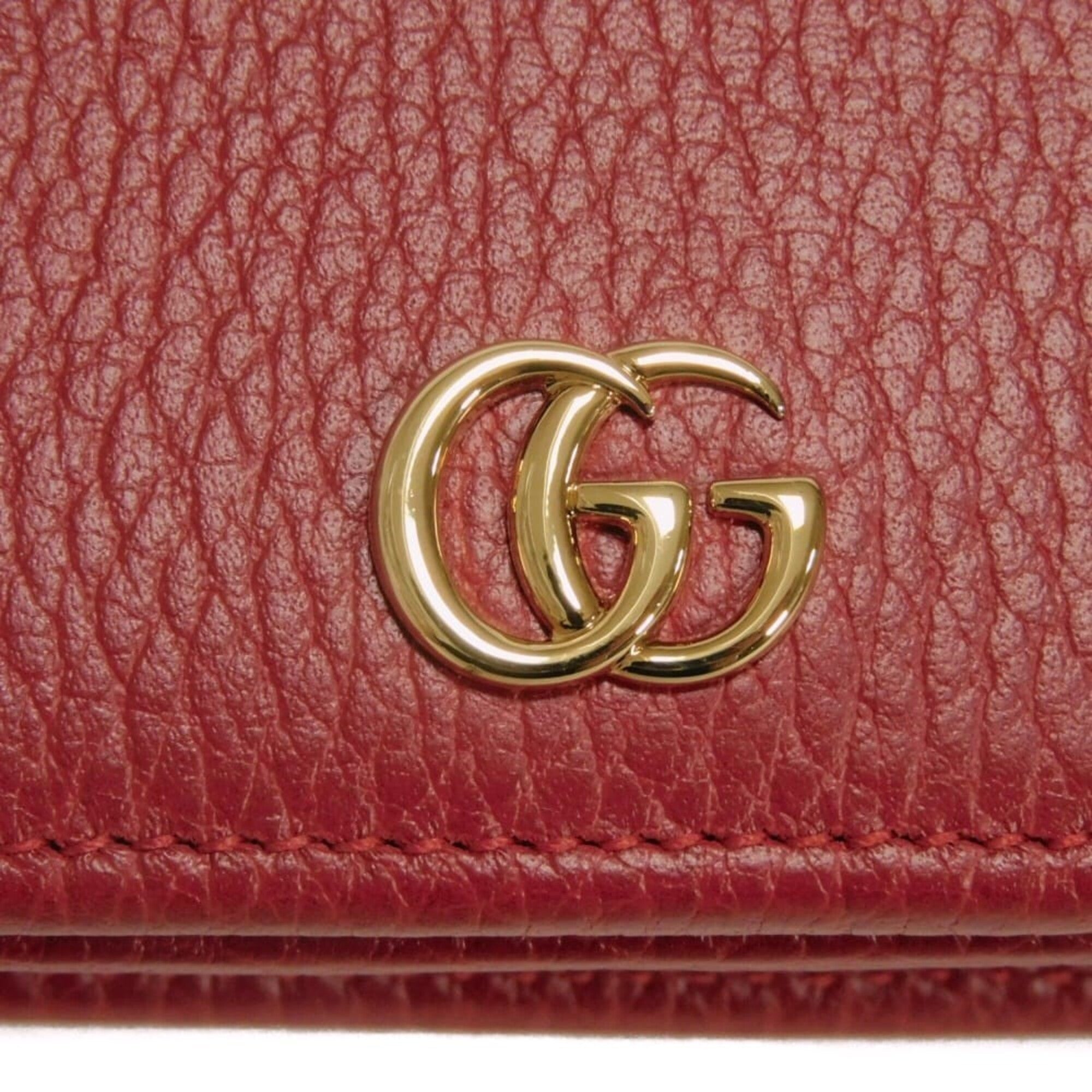 Gucci Red Color Clutch Bag Shoulder Bag (Pre-Owned)