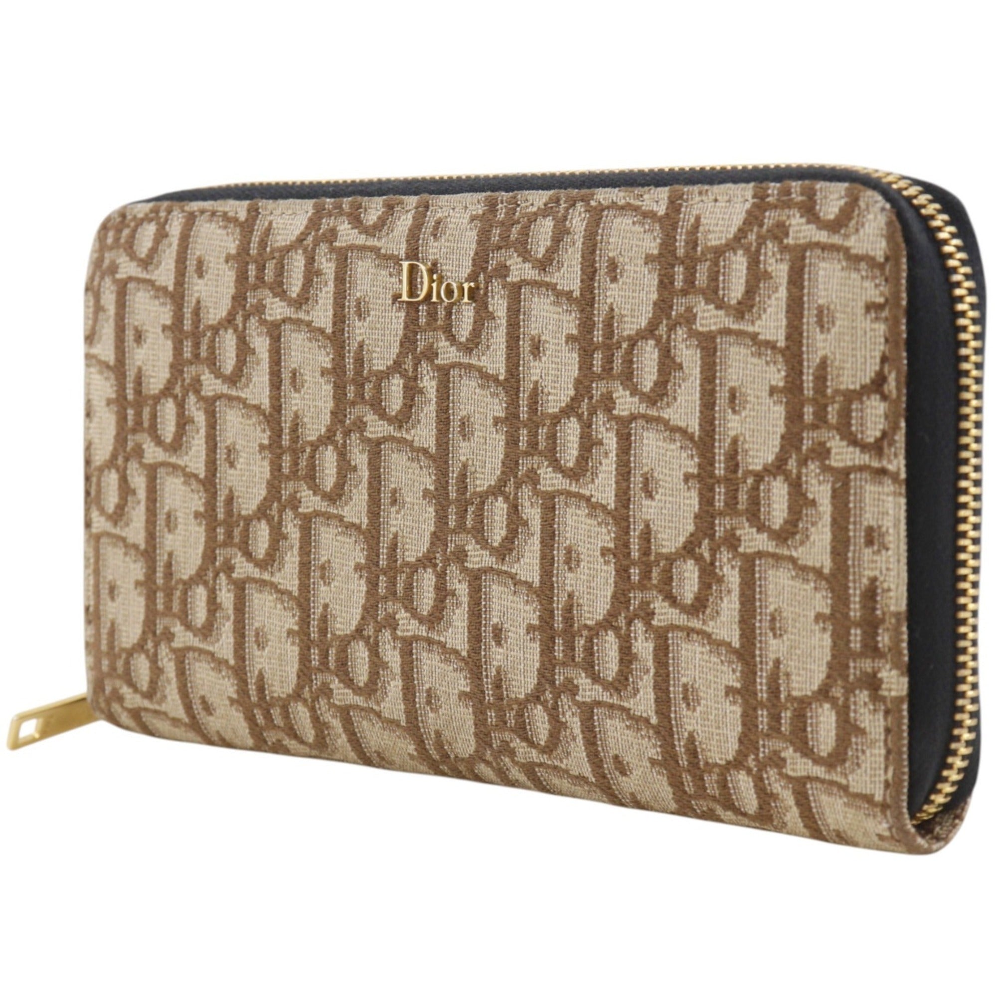 Christian Dior Brown Canvas Coin Purse/Coin Case (Pre-Owned)