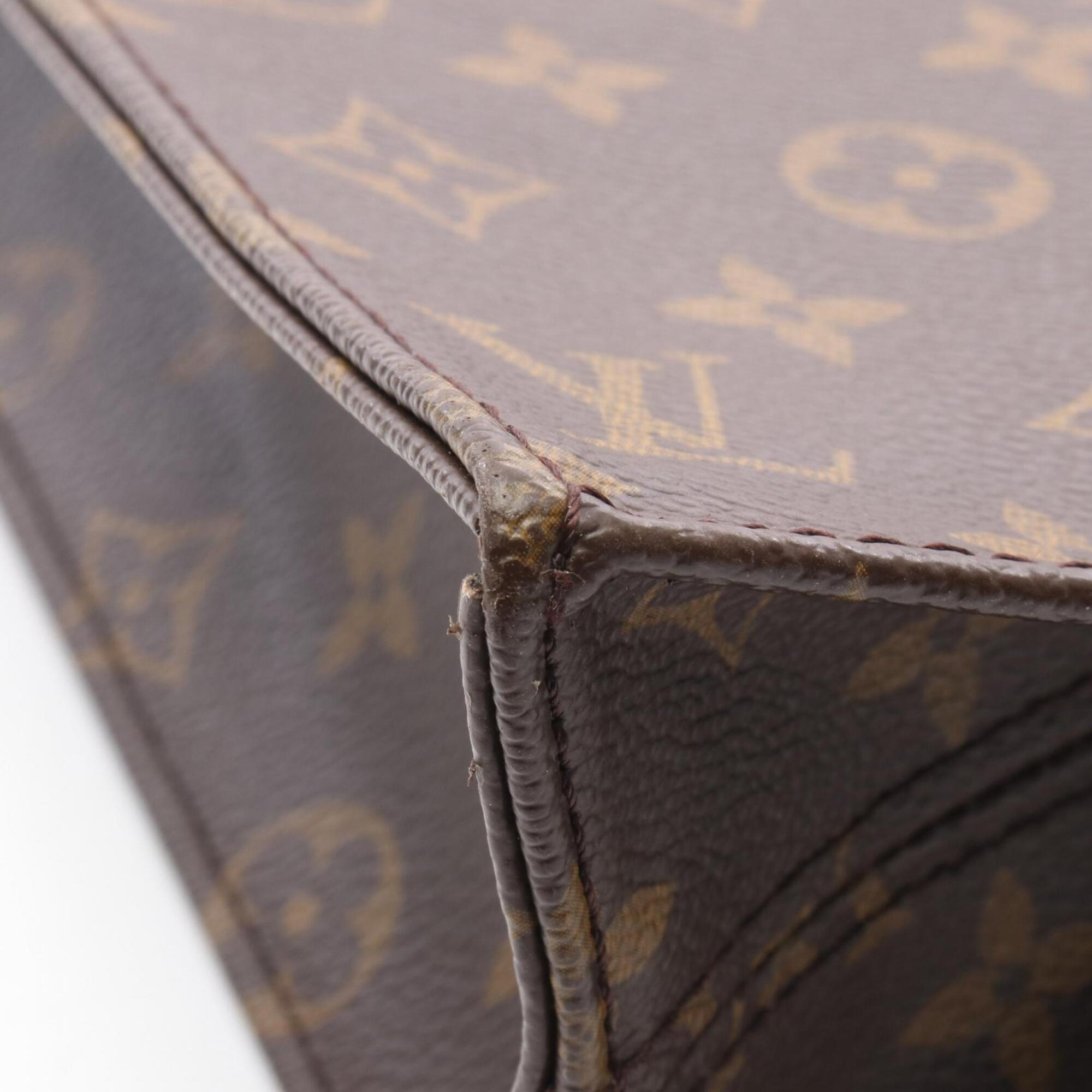 Louis Vuitton Monogram Brown Monogram Leather Handbag Tote Bag (Pre-Owned)