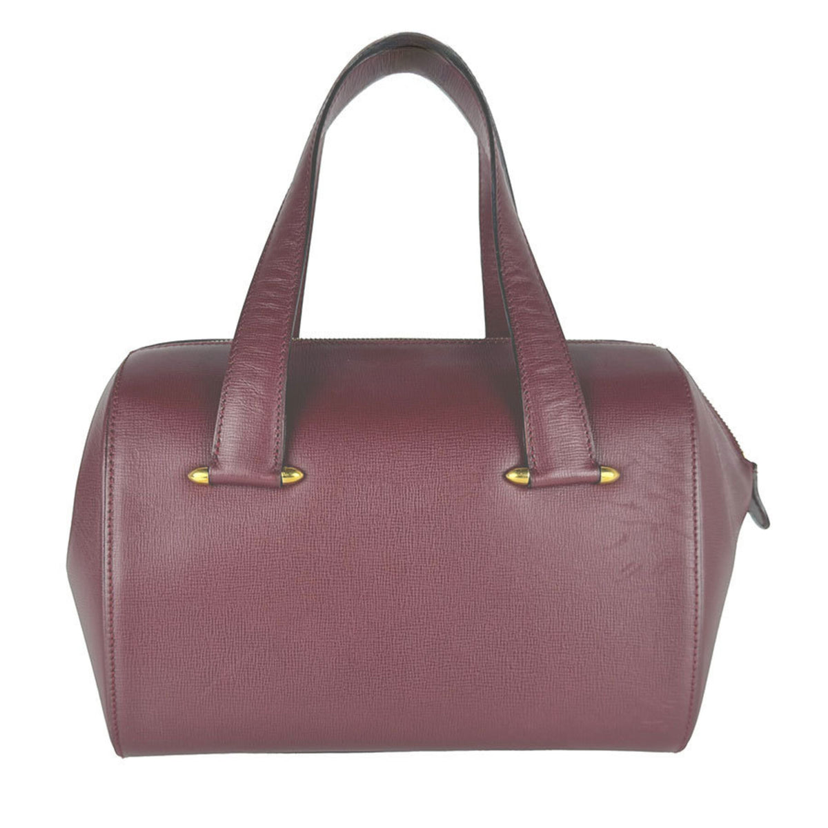 Cartier Bordeaux Leather Handbag (Pre-Owned)