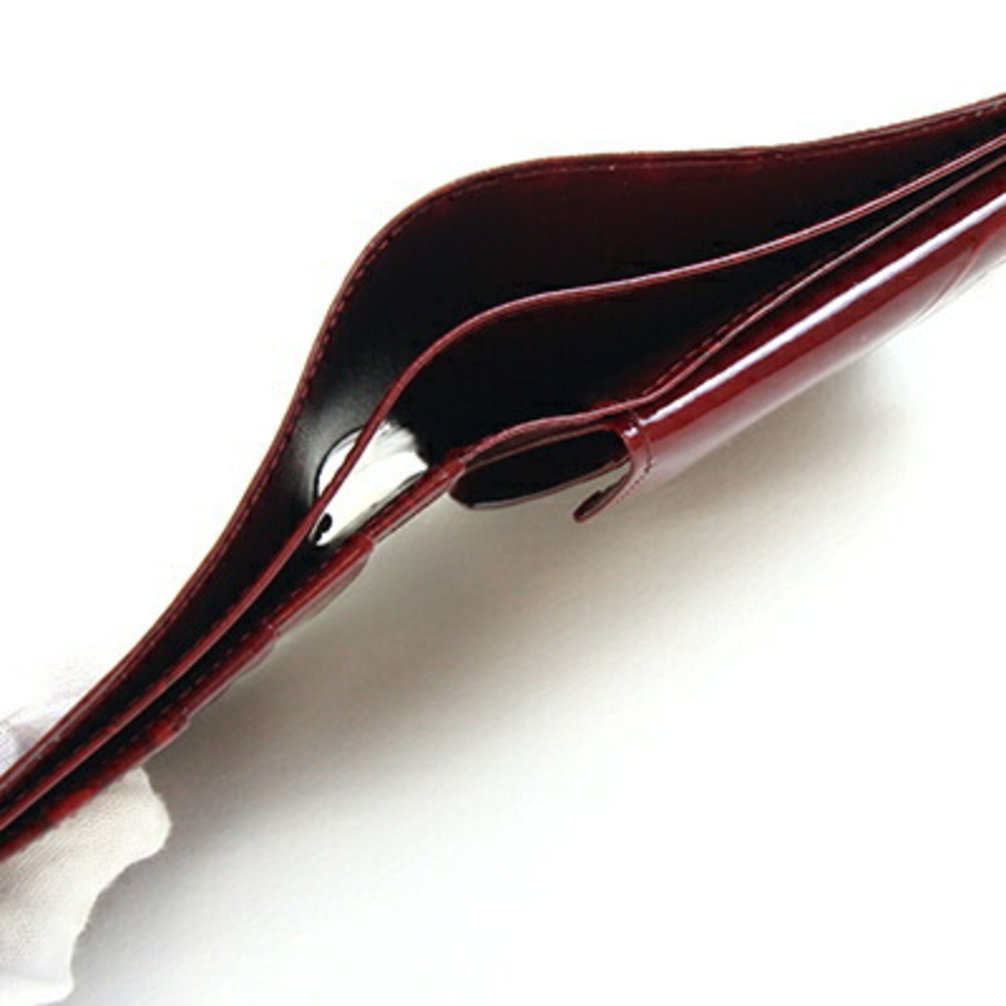 Cartier Happy Birthday Bordeaux Leather Wallet (Bi-Fold) (Pre-Owned)