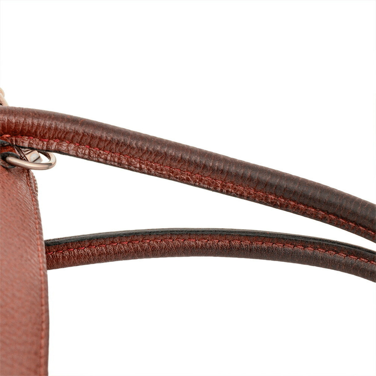 Hermes Rouge H Courchevel Leather Handbag (Pre-Owned)