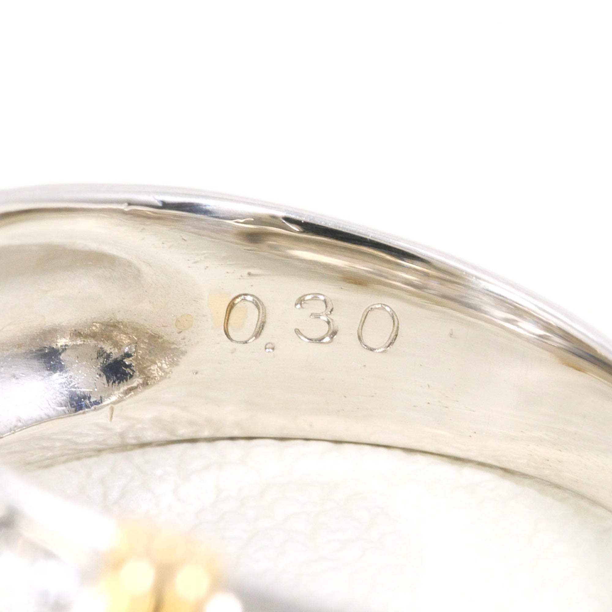 Unbranded Platinum Yellow Gold Yellow Gold (18K) Platinum 900 Band Ring (Pre-Owned)