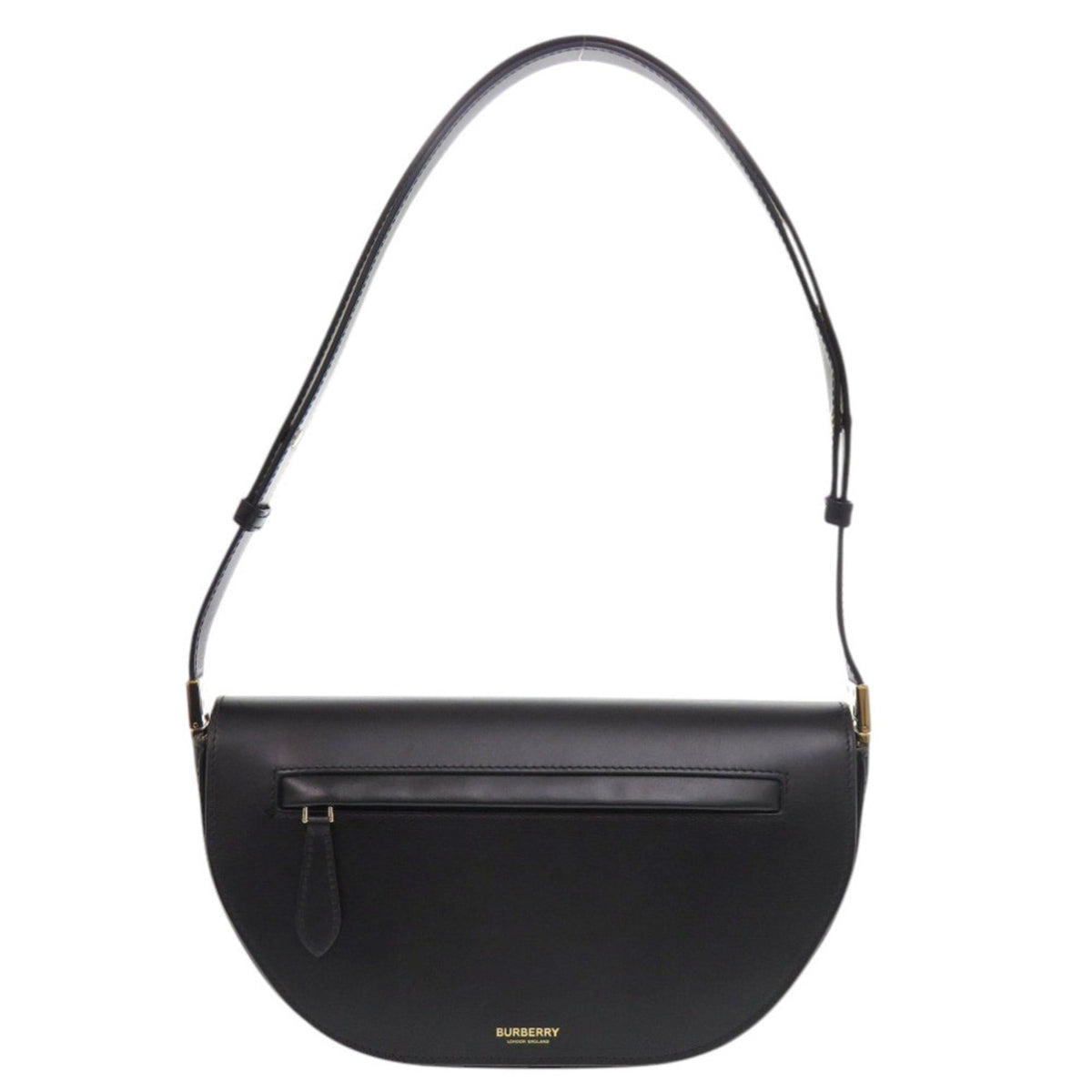 Burberry Black Leather Shoulder Bag (Pre-Owned)
