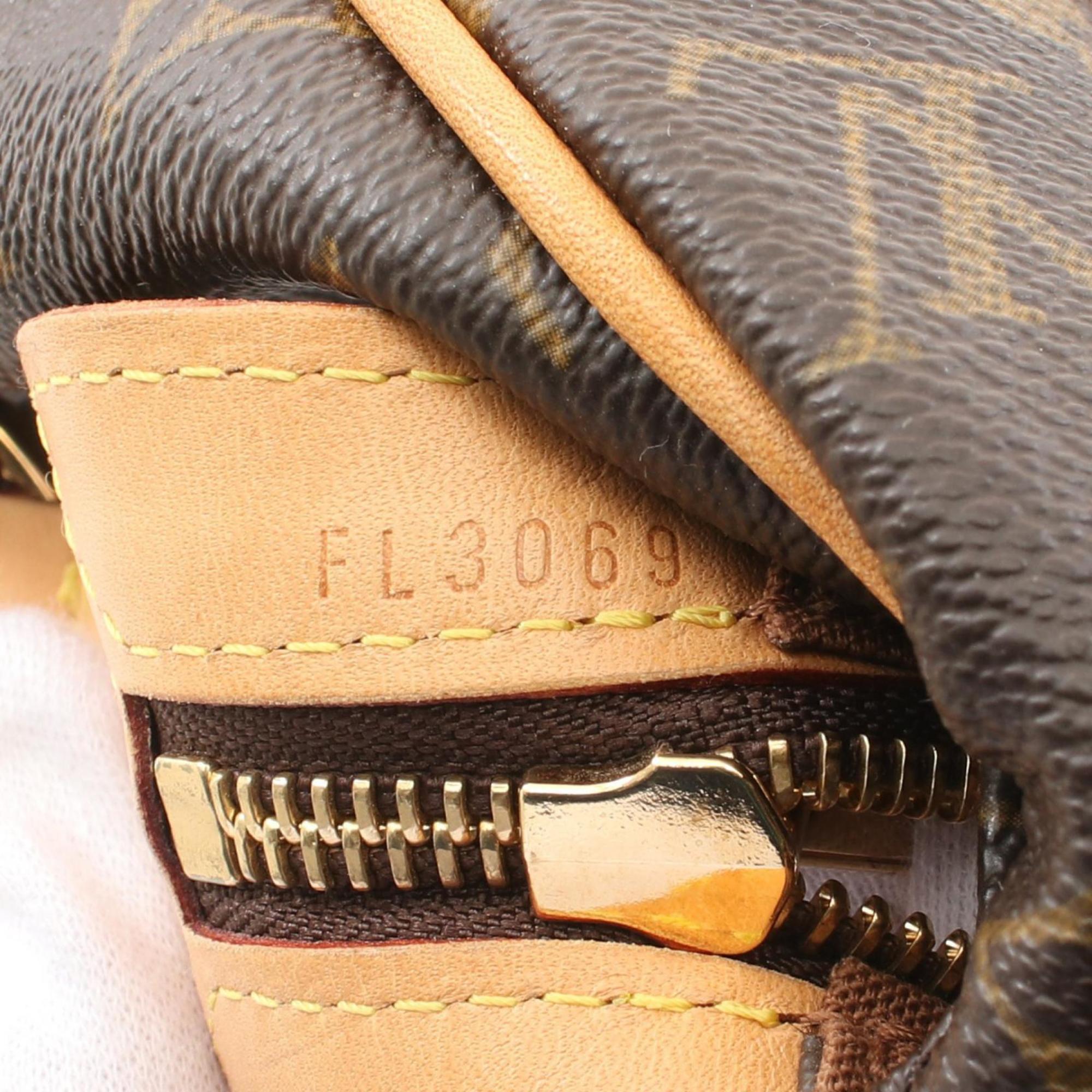 Louis Vuitton Brown Pvc Coated Canvas Leather Shoulder Bag (Pre-Owned)