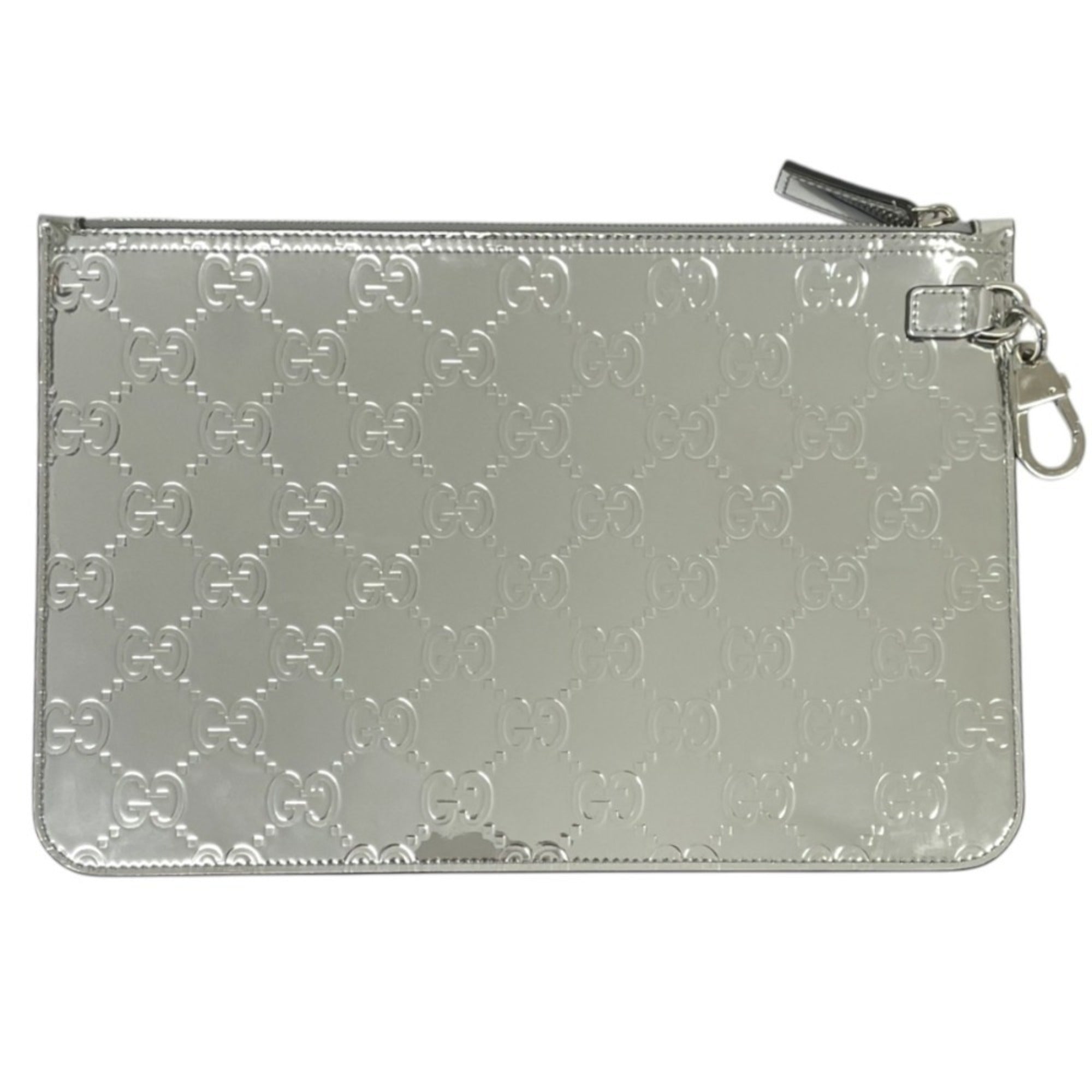 Gucci Silver Clutch Bag (Pre-Owned)