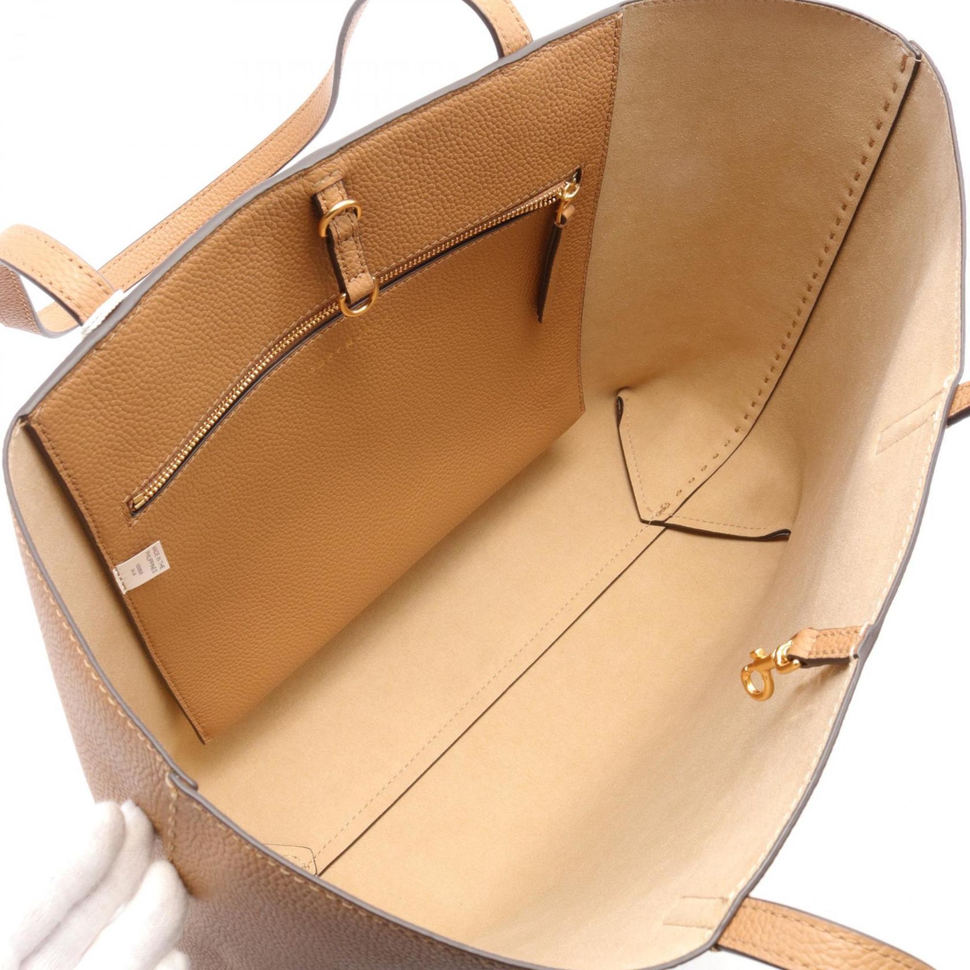 Tory Burch Brown Leather Tote Bag