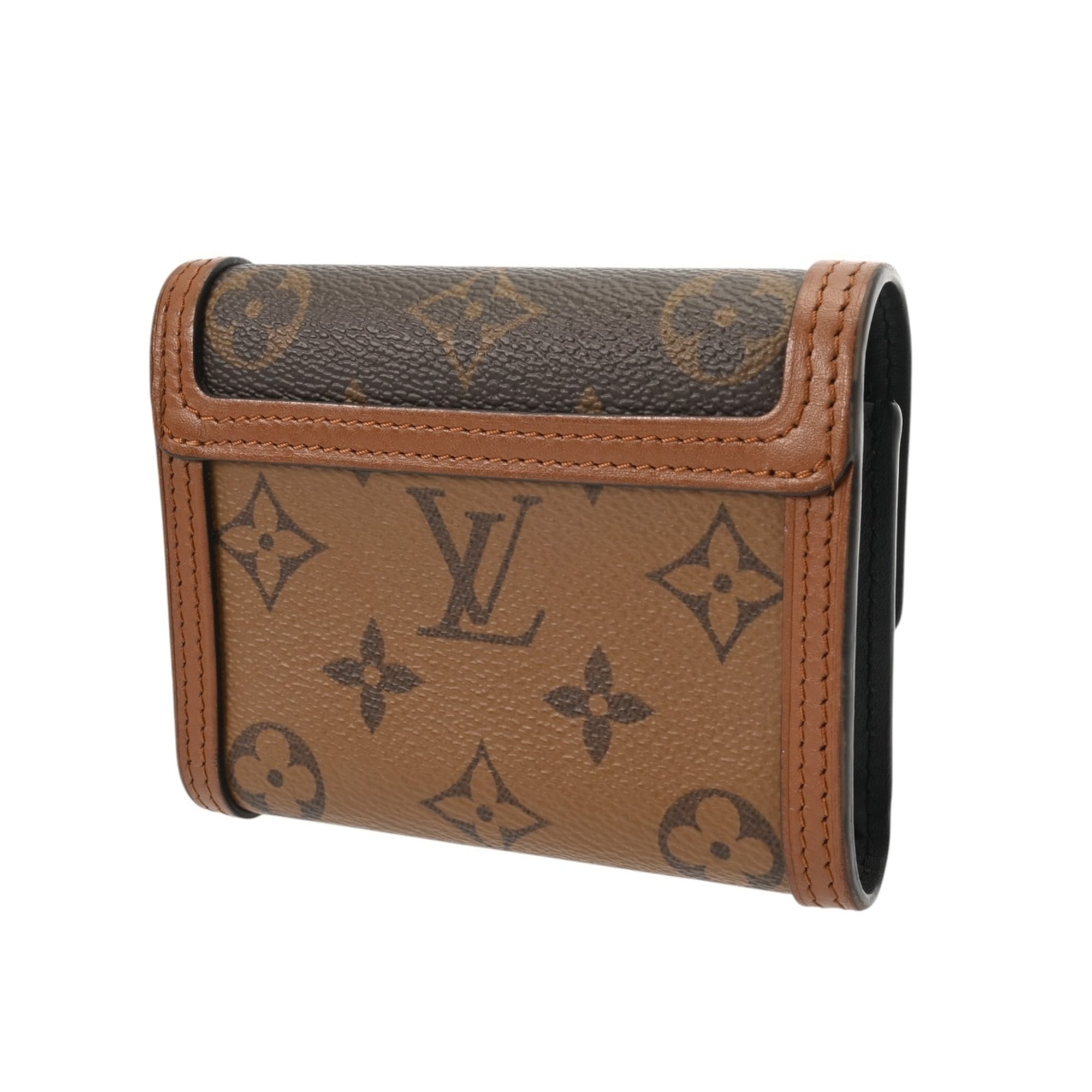 Louis Vuitton Brown Monogram Wallet (Tri-Fold) (Pre-Owned)