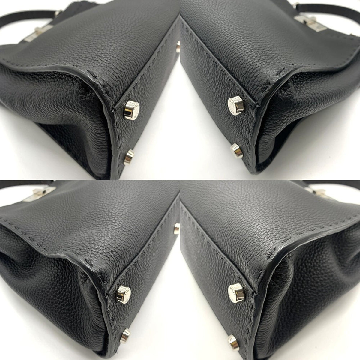 Fendi Black Leather Shoulder Bag (Pre-Owned)