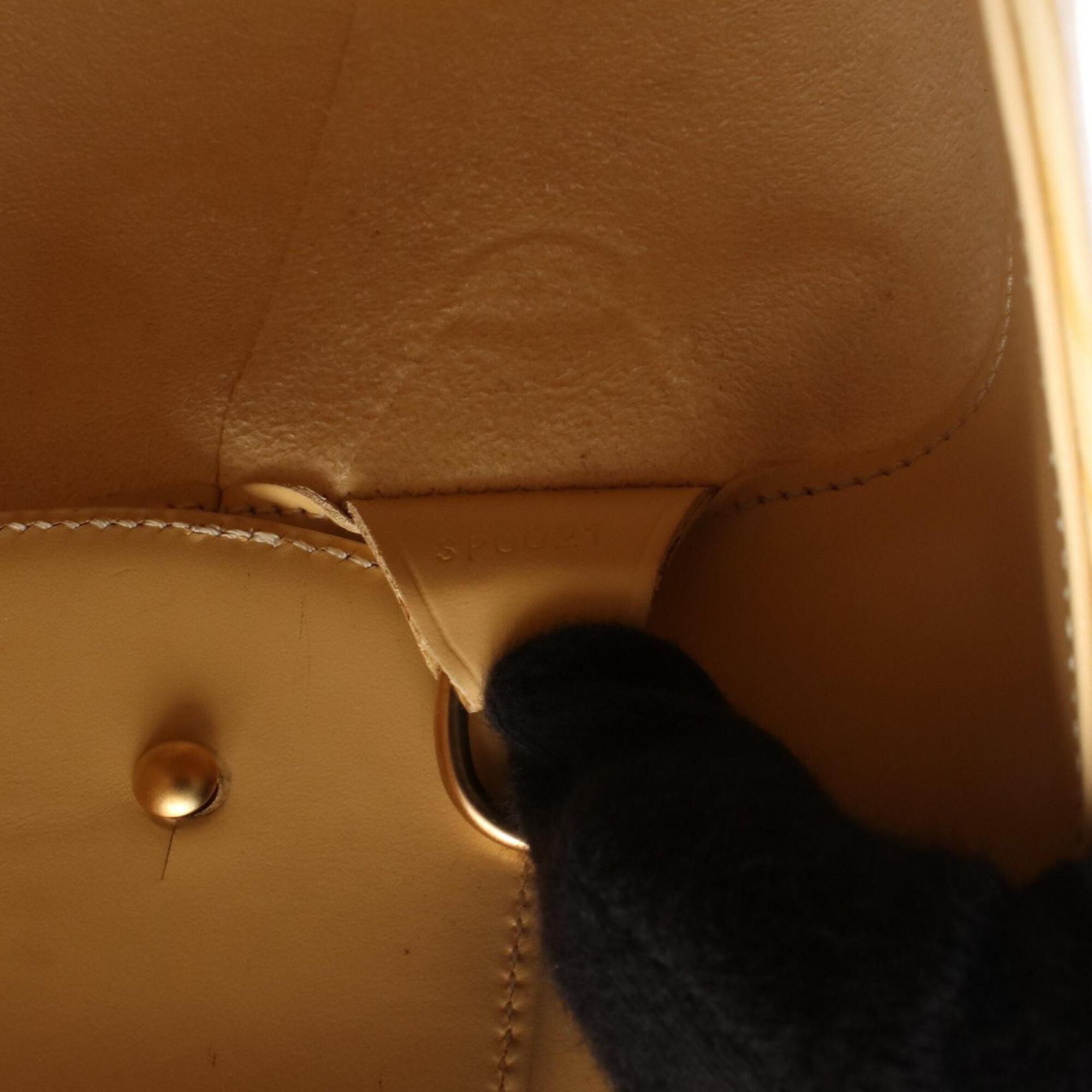 Louis Vuitton Beige Leather Handbag Shoulder Bag (Pre-Owned)