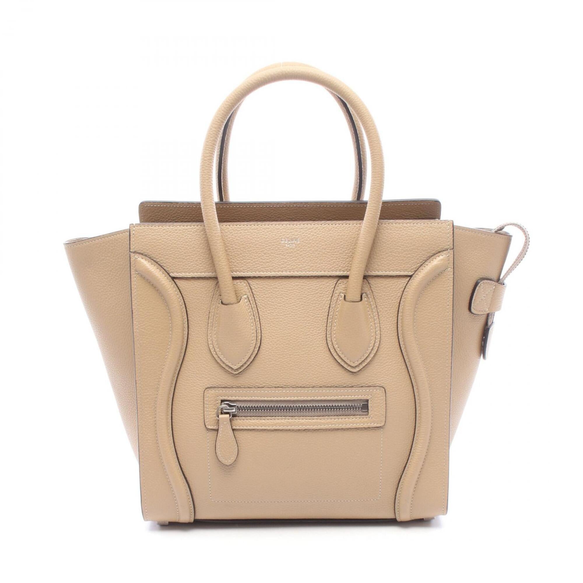 Celine Beige Leather Handbag (Pre-Owned)
