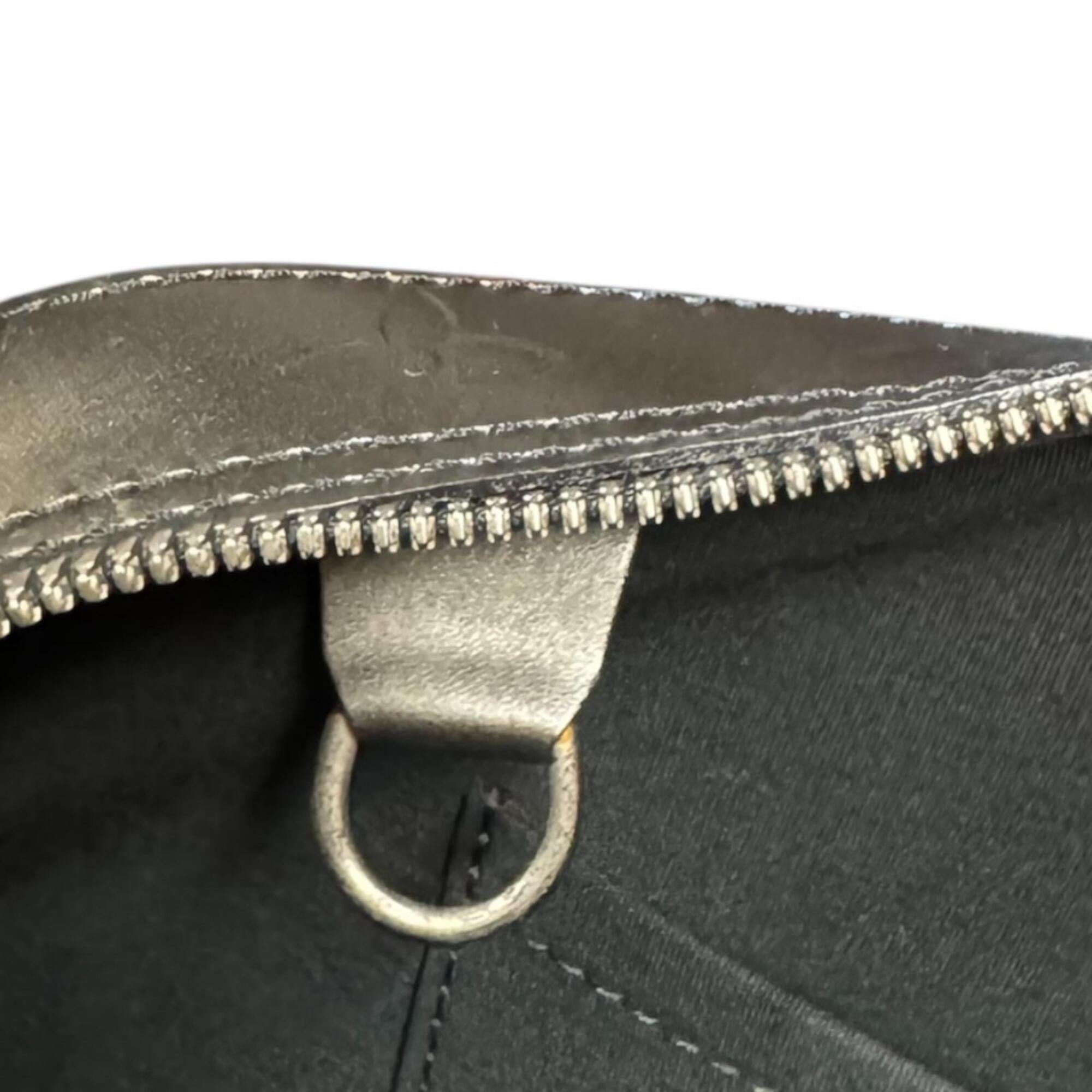 Louis Vuitton Gray Noir Monogram Mat Handbag (Pre-Owned)