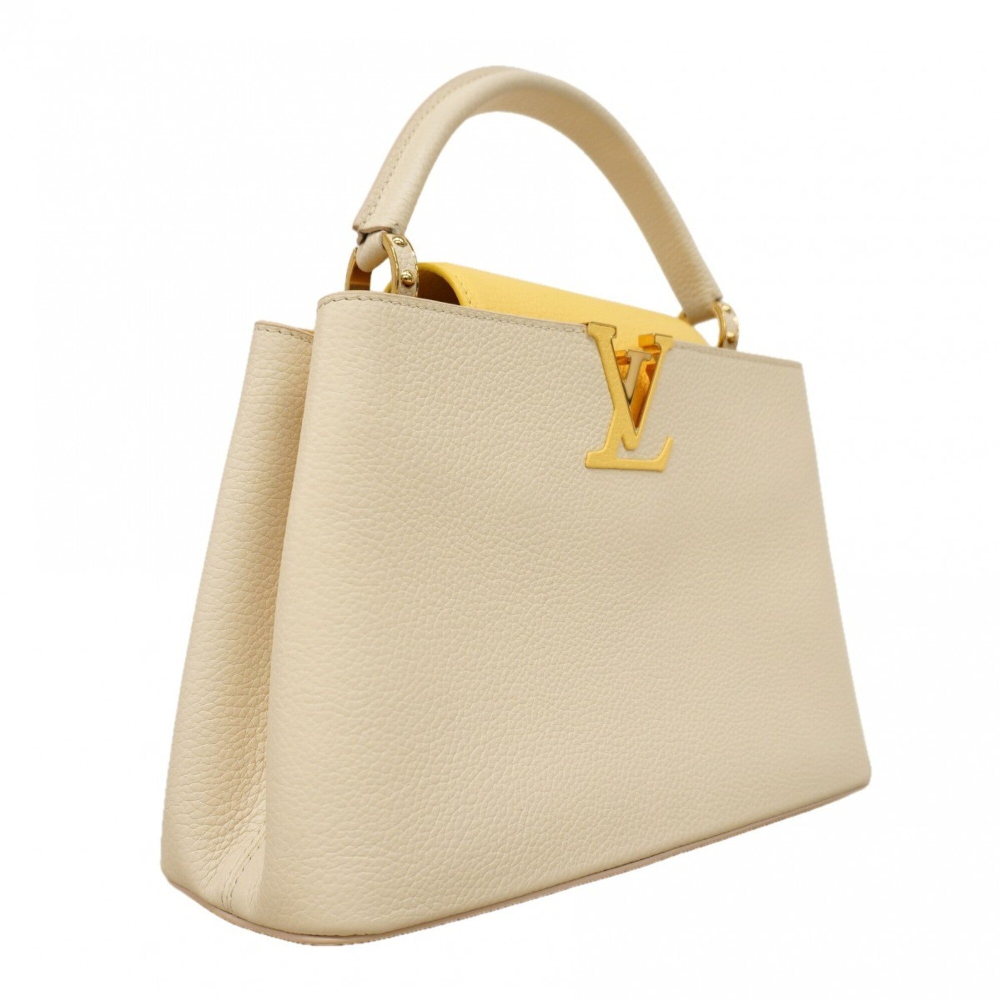 Louis Vuitton Ivory Yellow Handbag (Pre-Owned)