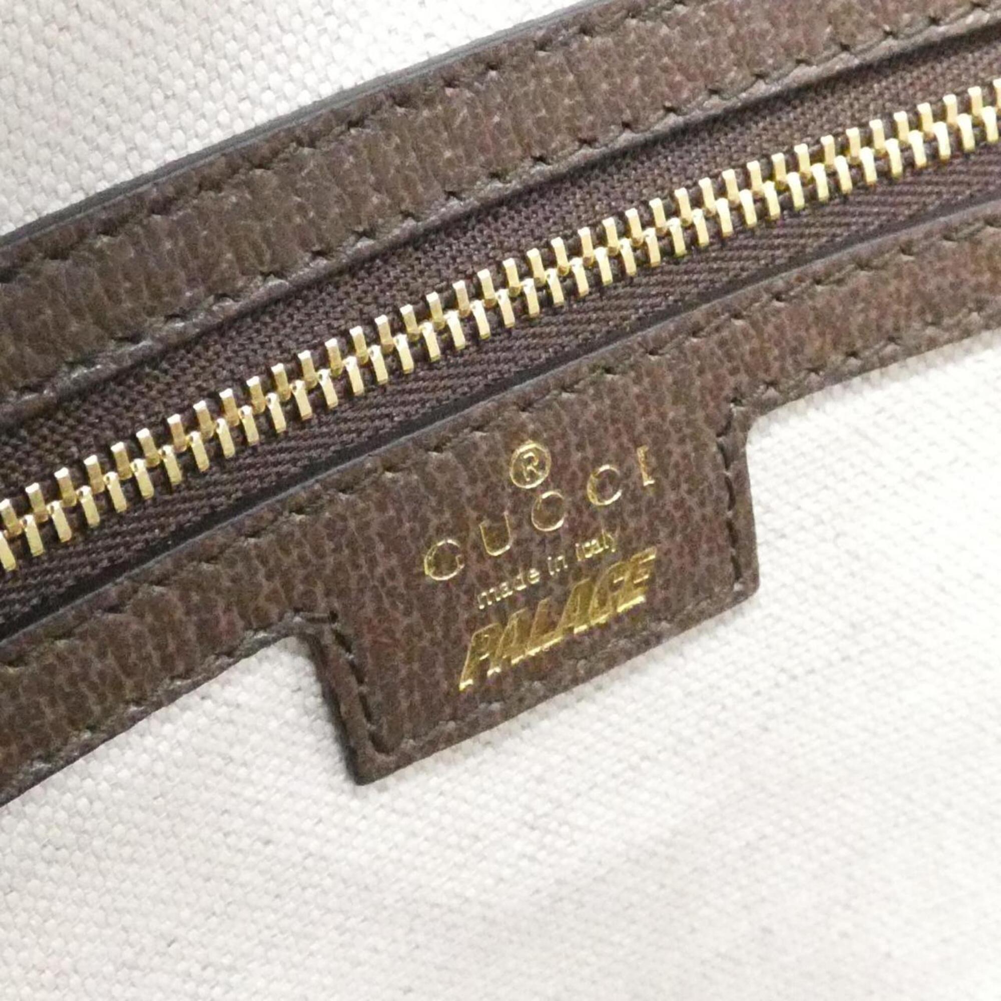 Gucci Gg Canvas Brown Camel Gg Canvas Handbag (Pre-Owned)