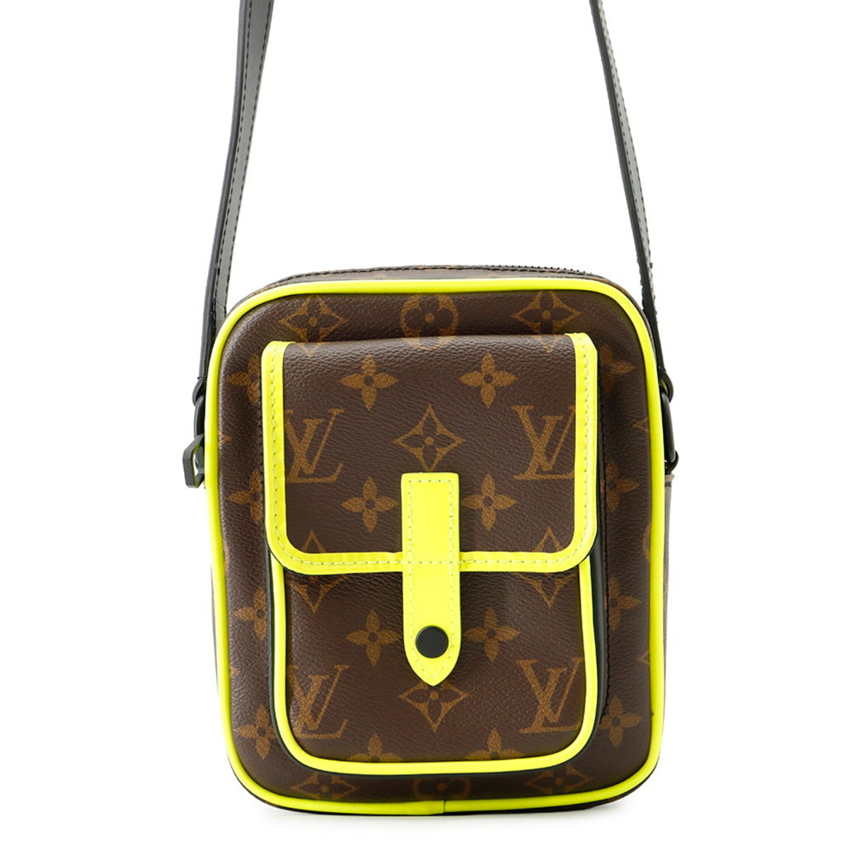Louis Vuitton Brown Noir Yellow Monogram Shoulder Bag (Pre-Owned)