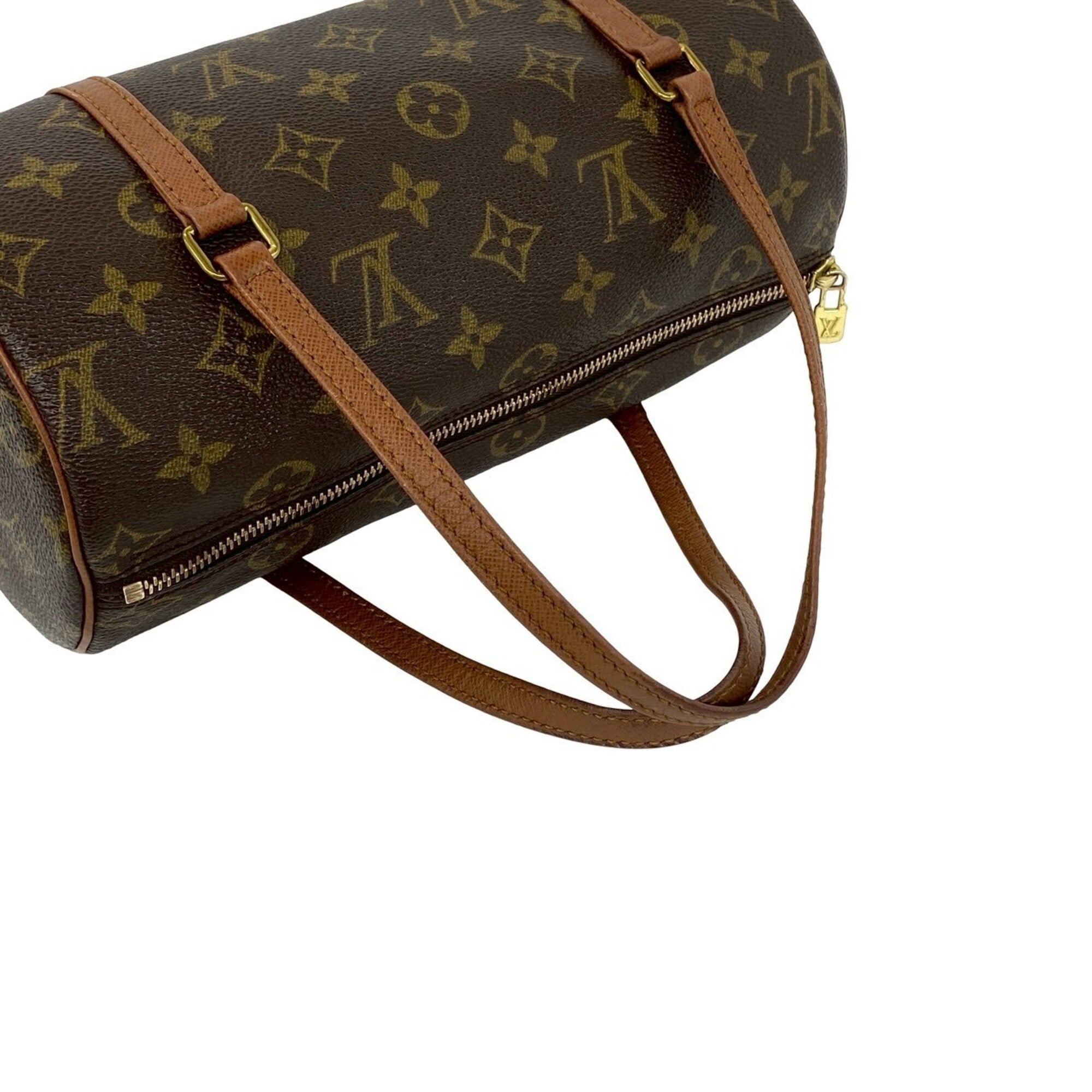 Louis Vuitton Brown Pvc Leather Boston Bag Handbag (Pre-Owned)