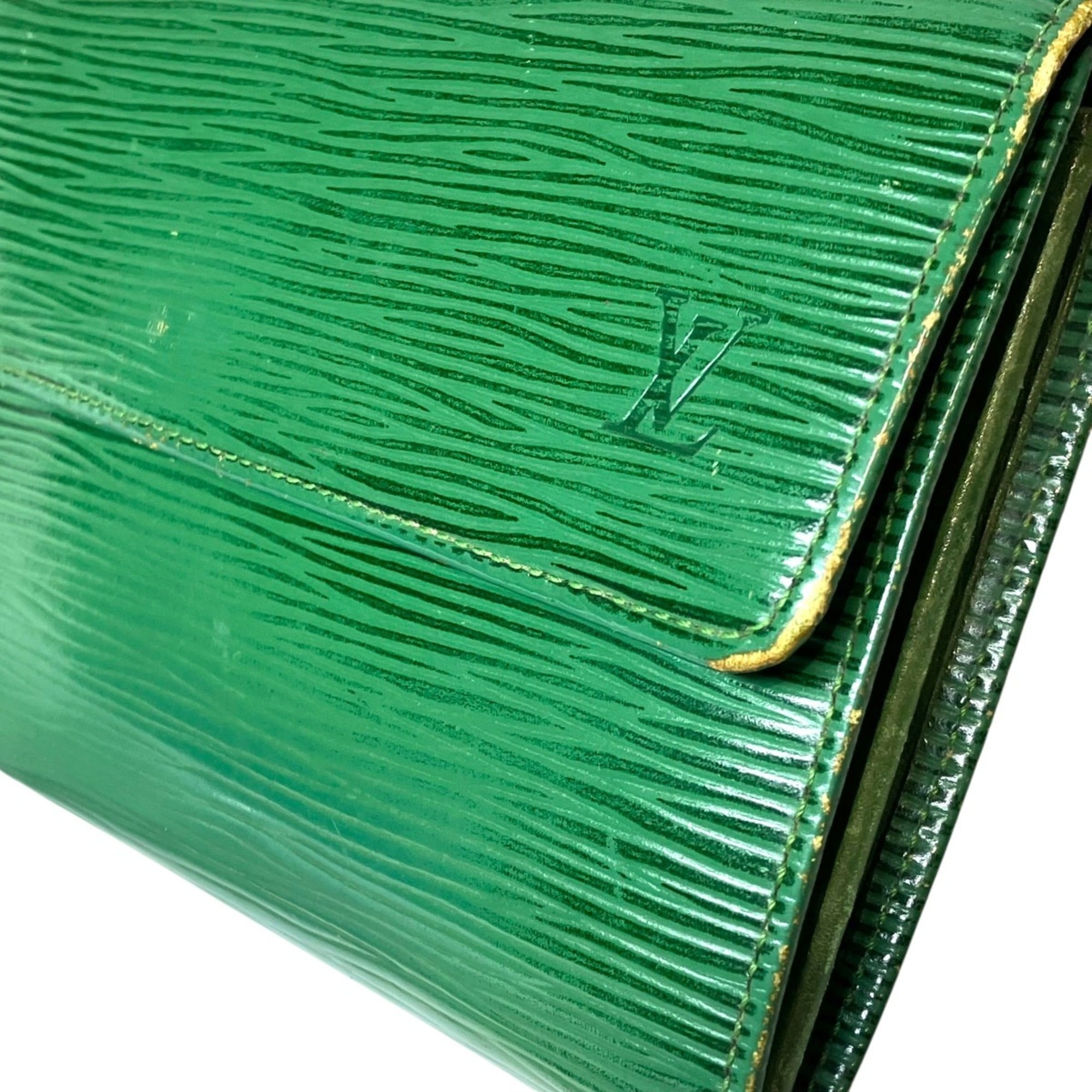 Louis Vuitton Epi Green Epi Leather Long Wallet (Bi-Fold) (Pre-Owned)