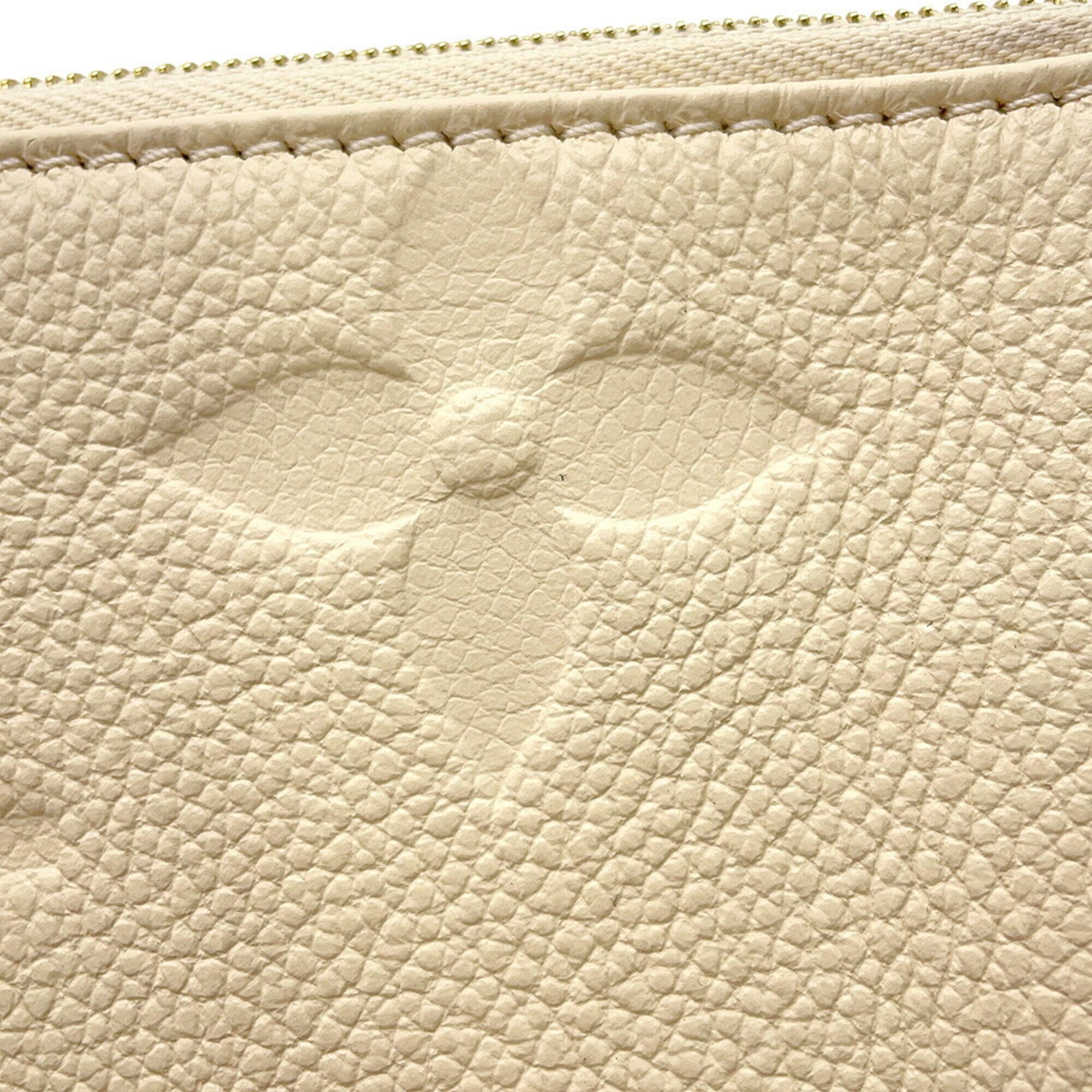 Louis Vuitton Cream Monogram Empreinte Pochette Shoulder Bag (Pre-Owned)