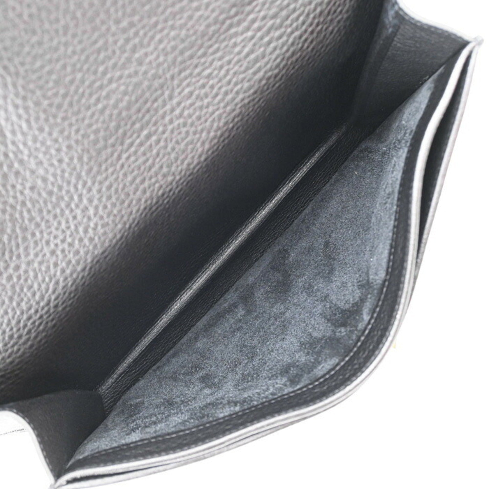 Hermes Black Taurillon Clemence Leather Handbag (Pre-Owned)