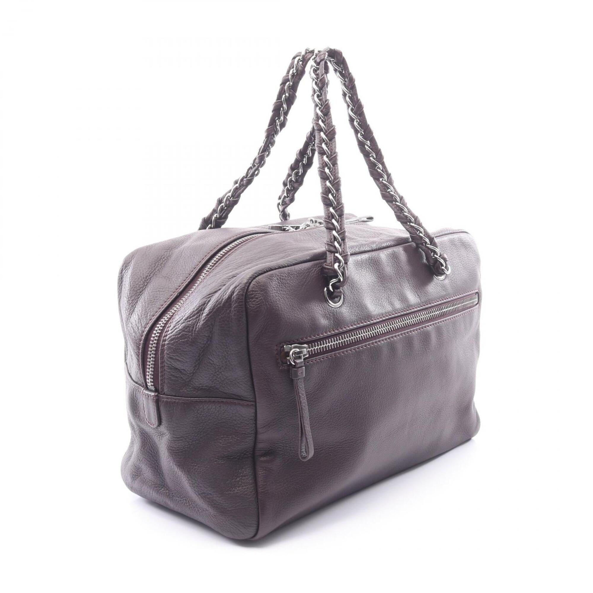 Chanel Brown Leather Handbag (Pre-Owned)
