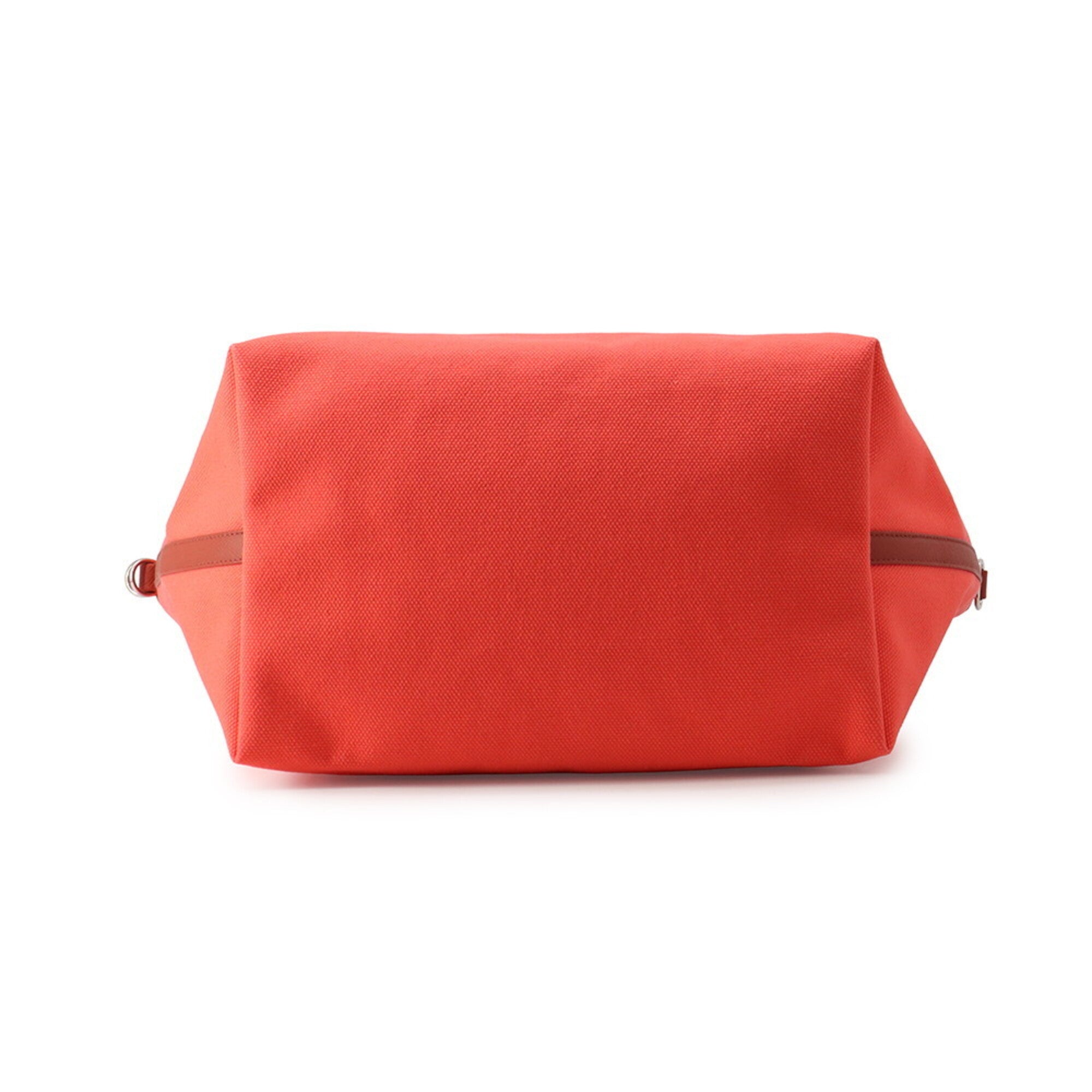 Hermes Green Orange Canvas Epsom Leather Tote Bag (Pre-Owned)