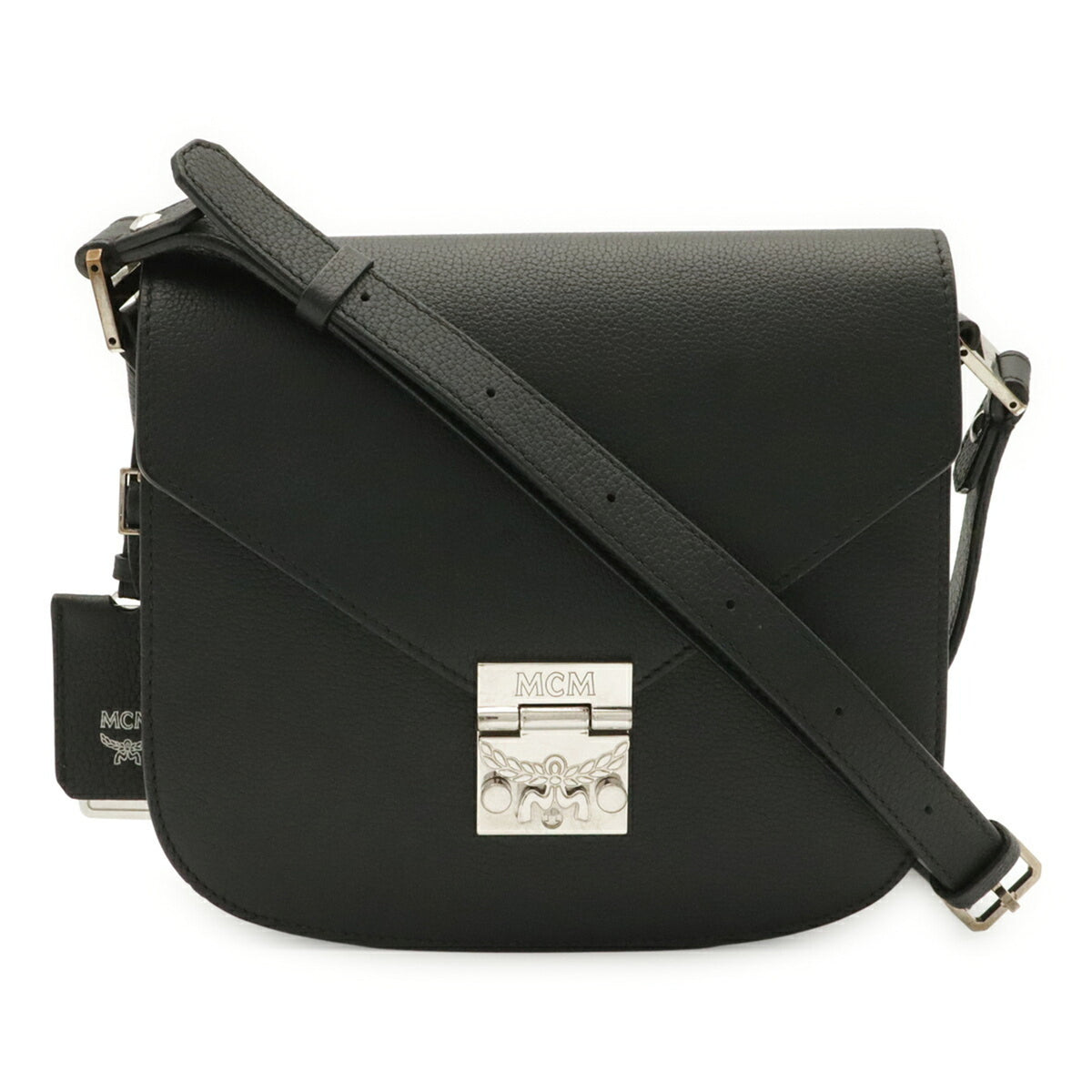 Mcm Black Leather Pochette Shoulder Bag (Pre-Owned)