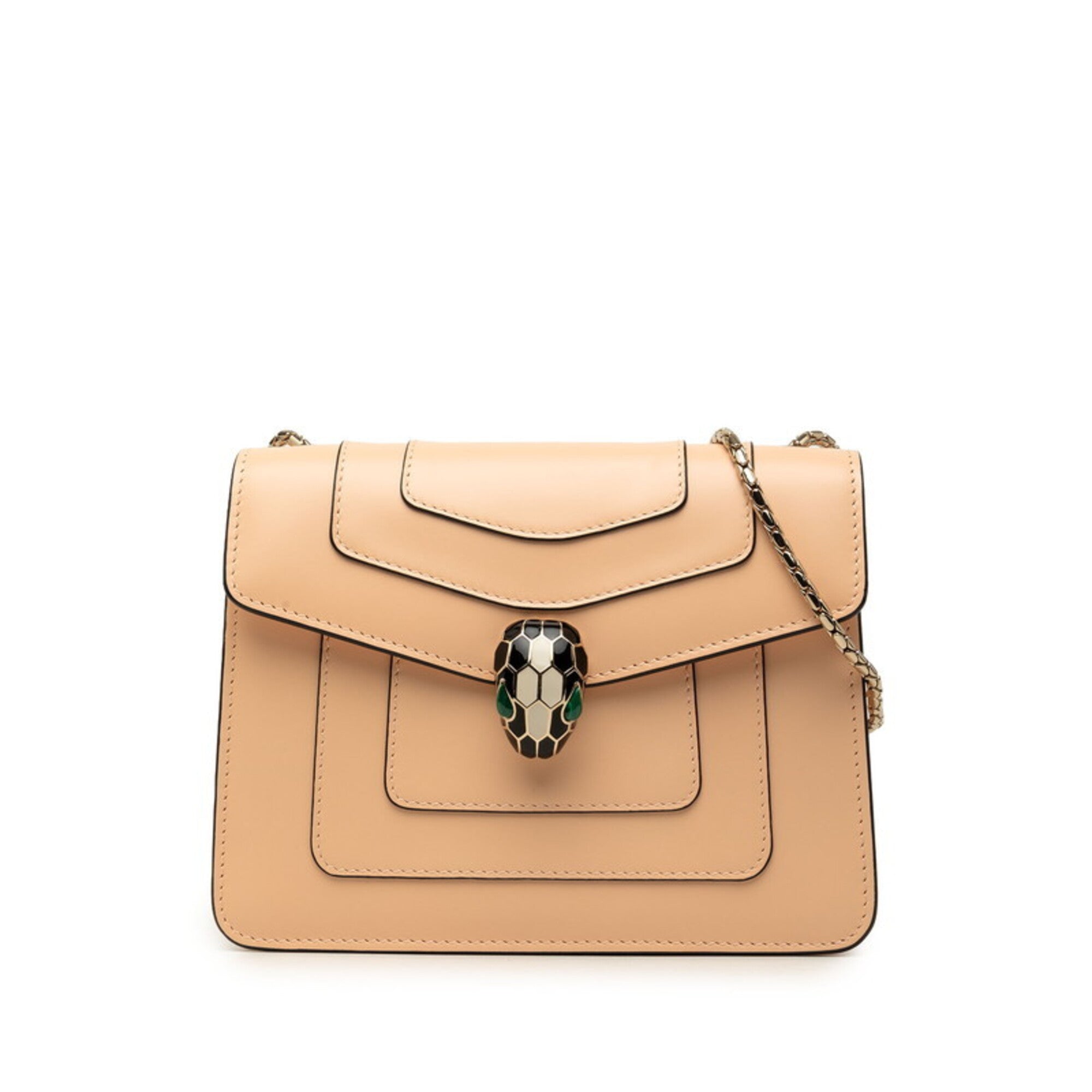Bvlgari Beige Leather Shoulder Bag (Pre-Owned)