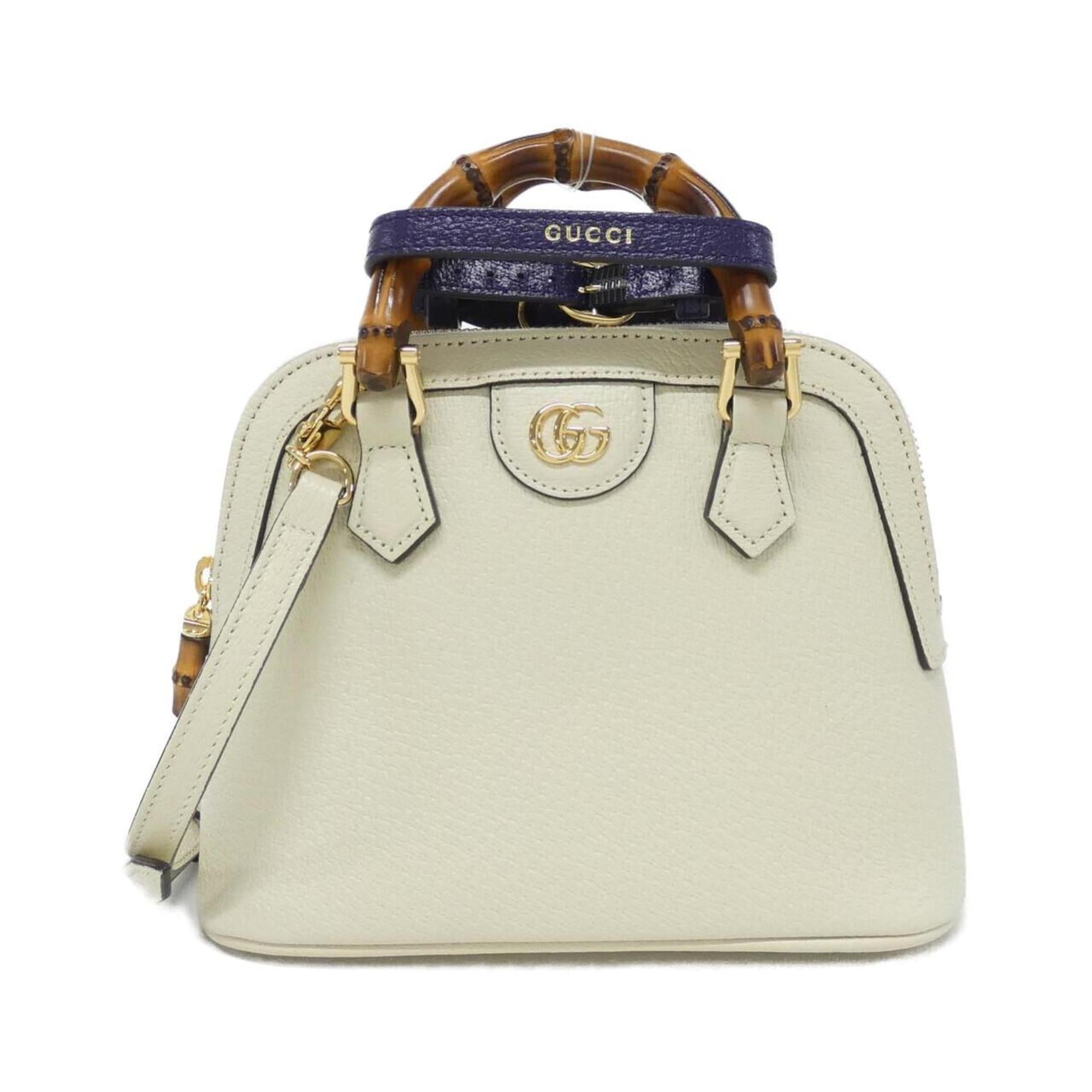 Gucci White Leather Handbag (Pre-Owned)