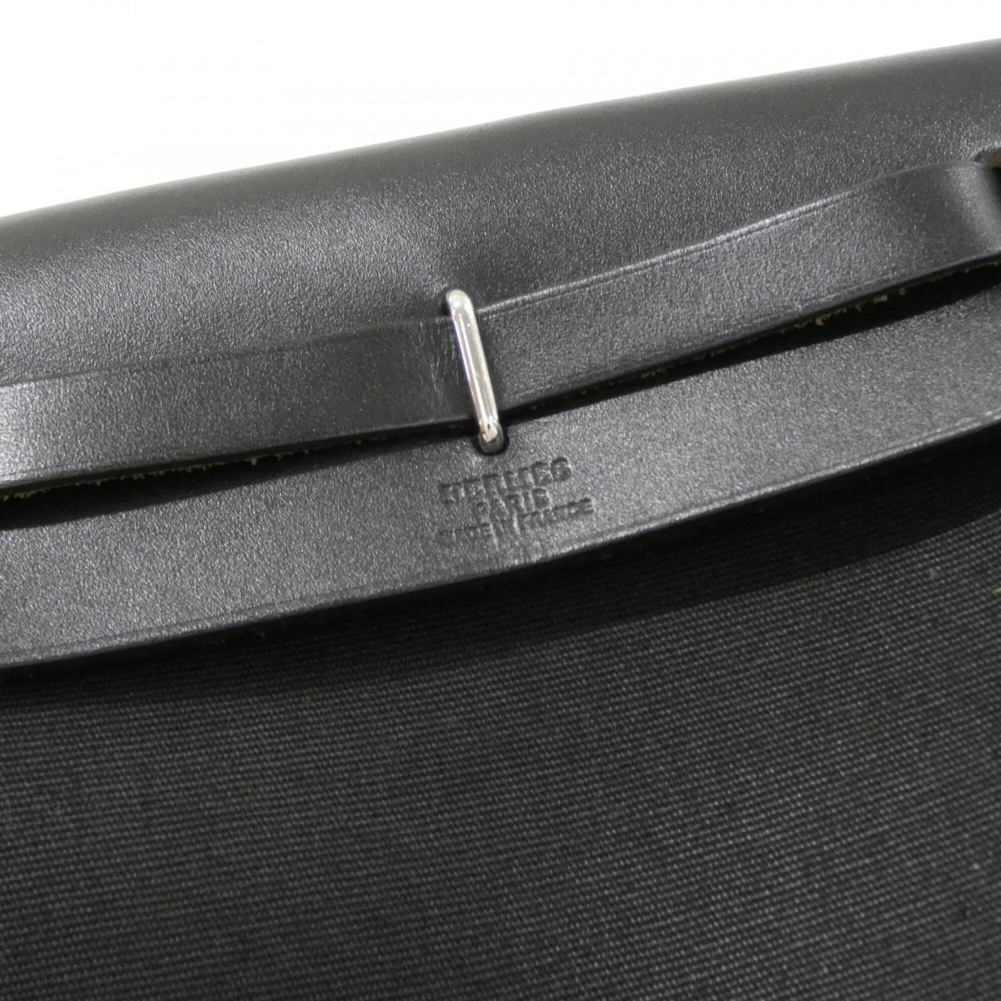 Hermes Black Leather Shoulder Bag (Pre-Owned)