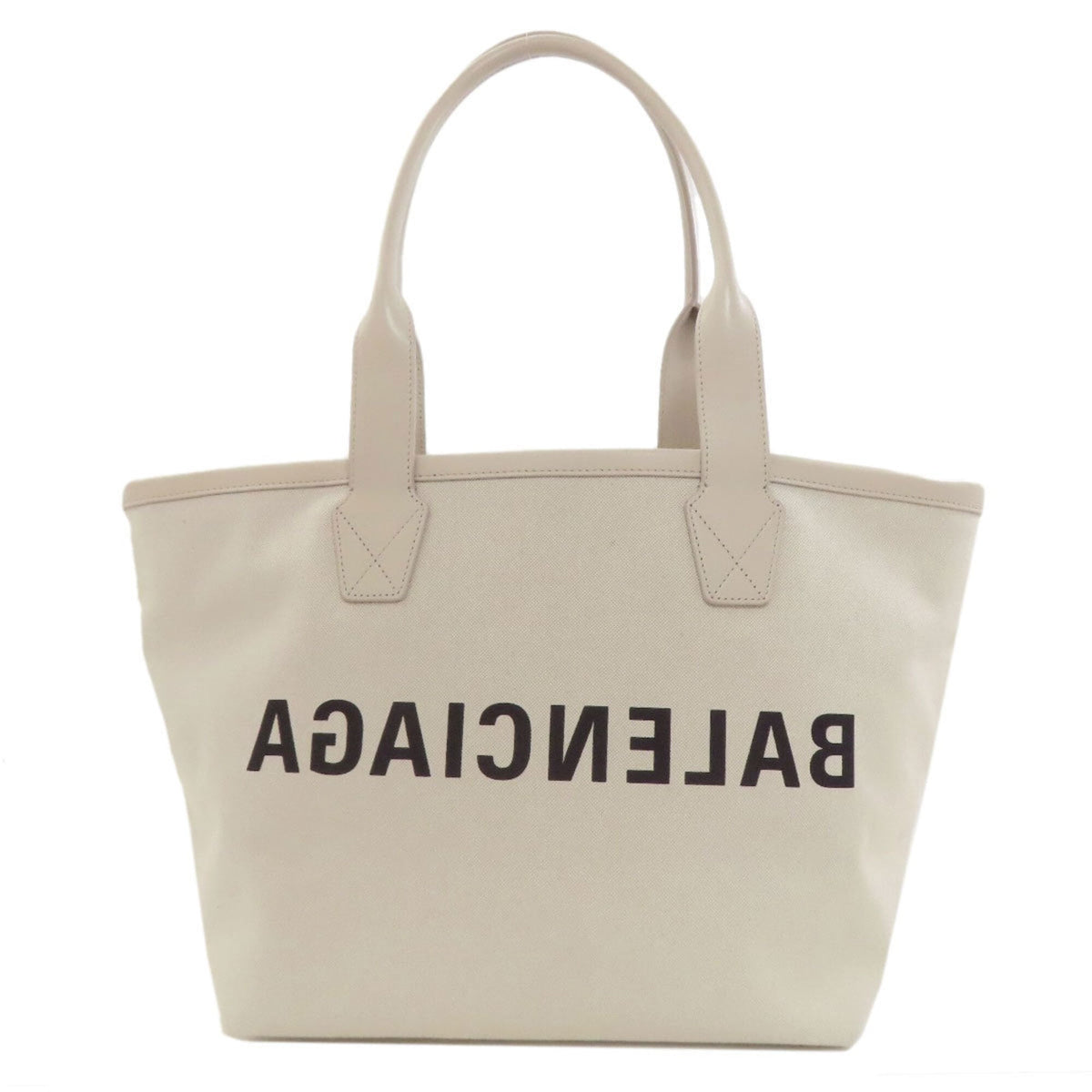 Balenciaga White Canvas Tote Bag (Pre-Owned)