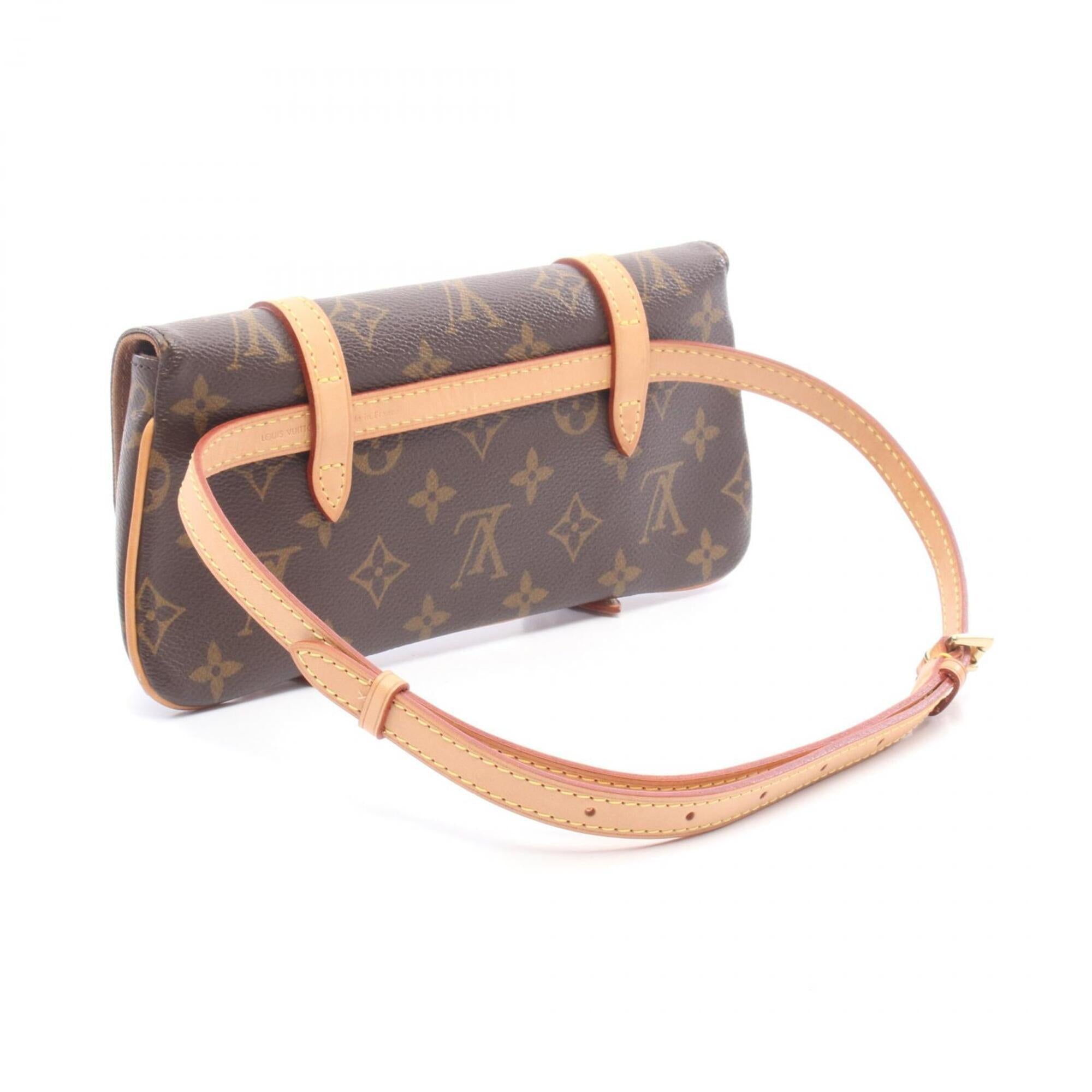 Louis Vuitton Brown Monogram Monogram Leather Fanny Pack Pochette (Pre-Owned)