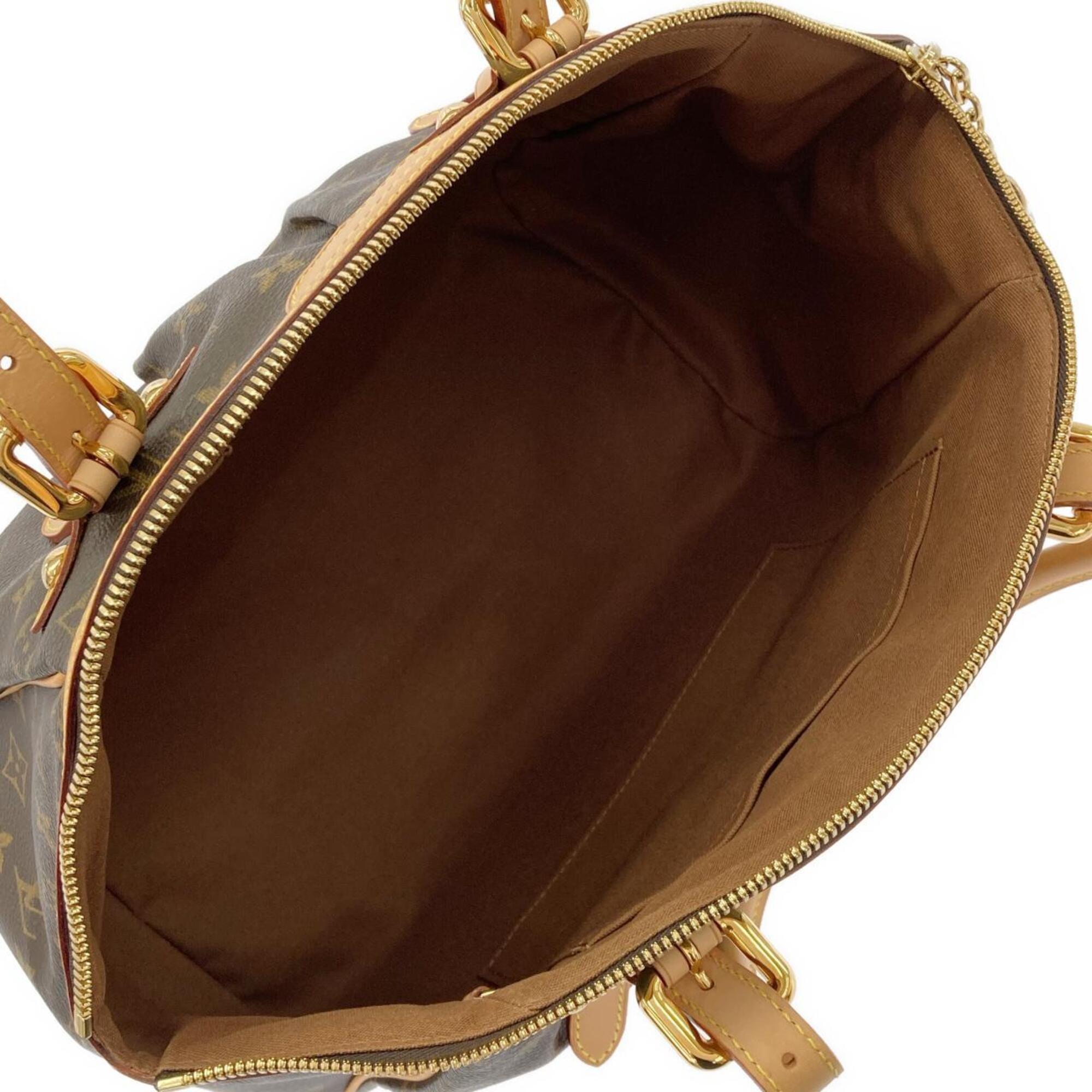 Louis Vuitton Marron Coated Canvas Shoulder Bag (Pre-Owned)
