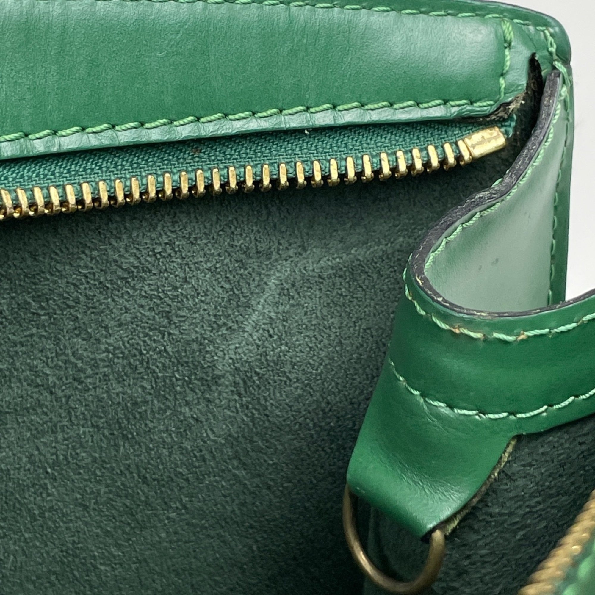 Louis Vuitton Borneo Green Epi Leather Shoulder Bag Tote Bag (Pre-Owned)