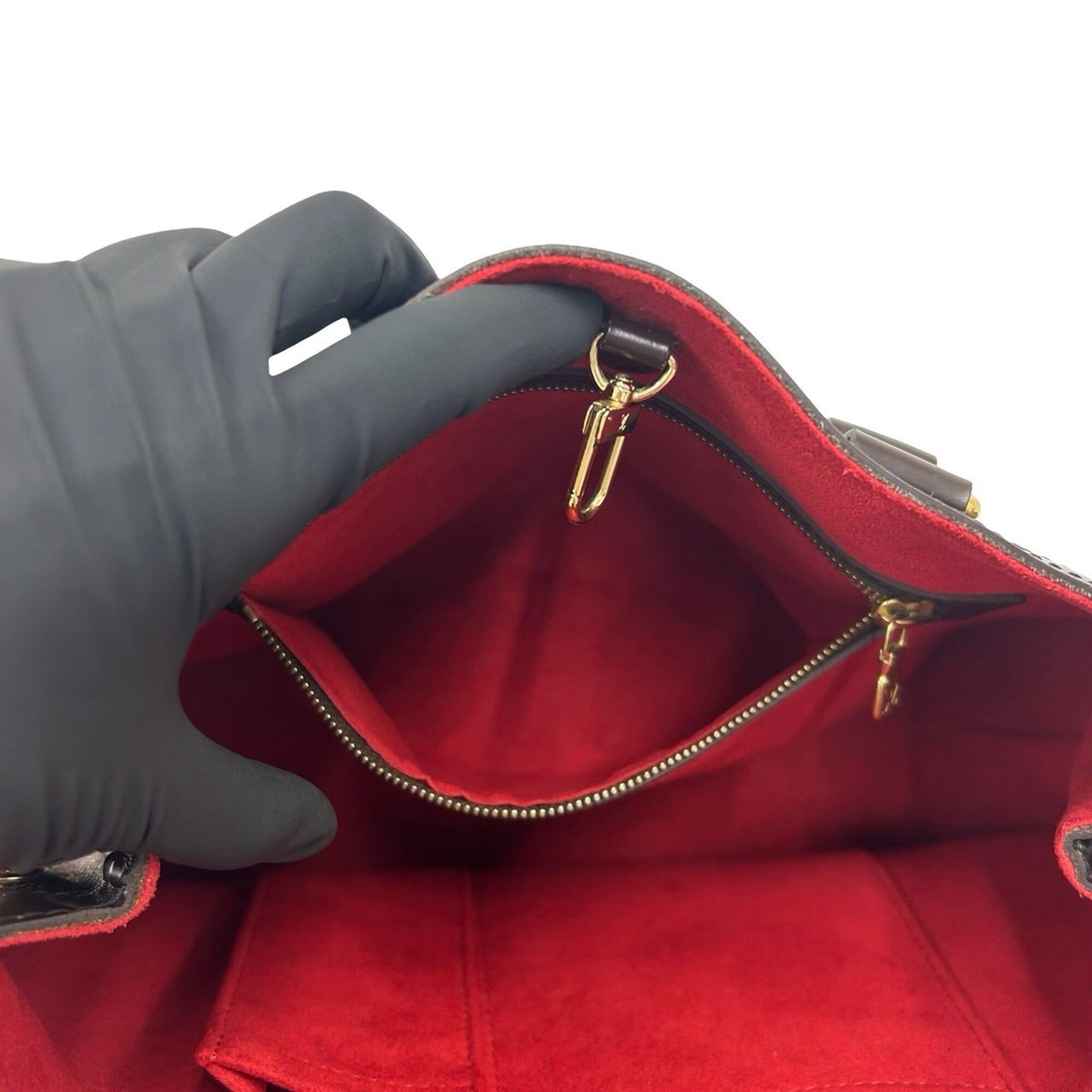 Louis Vuitton Brown Leather Pvc Handbag (Pre-Owned)