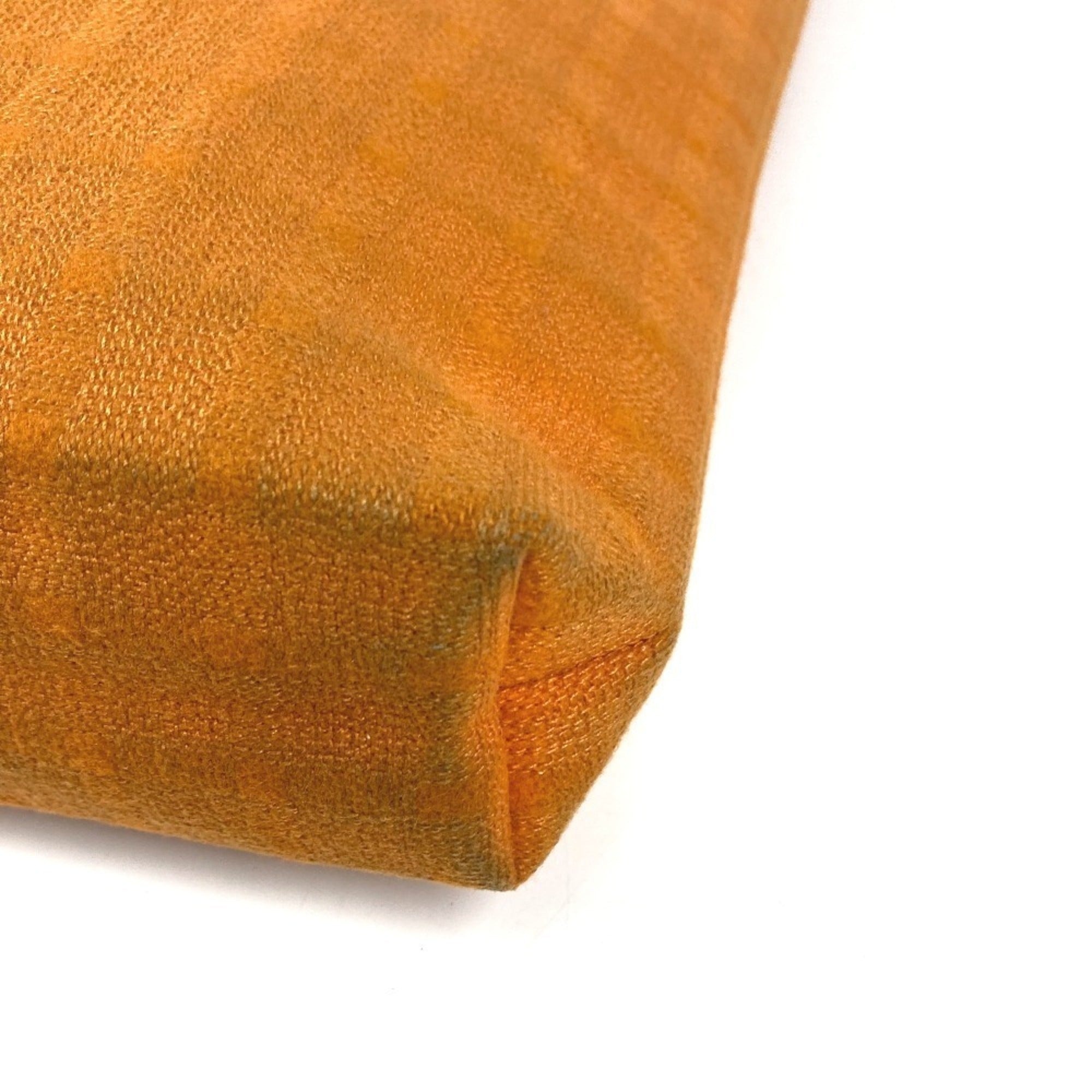 Hermes Orange Cotton Shoulder Bag Tote Bag (Pre-Owned)